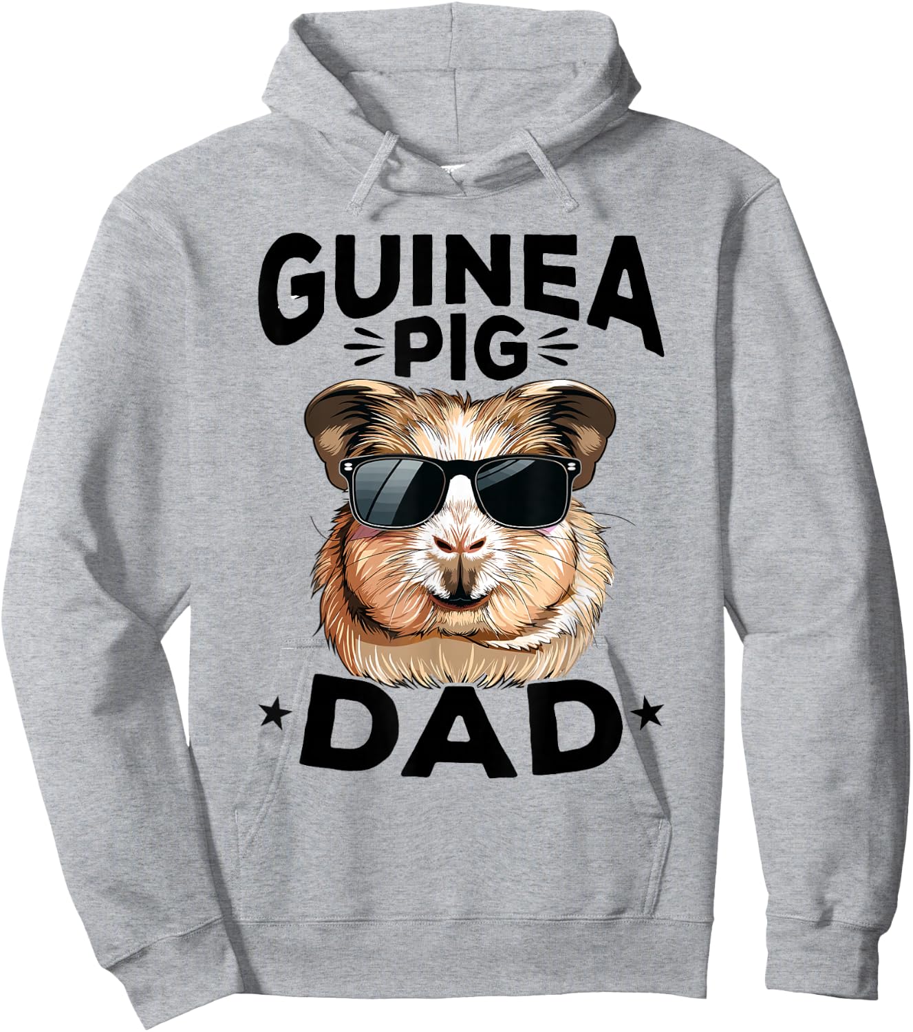 Funny Guinea Pig Pet Lover Rodent Animal Guinea Pig Dad Hoodie - Hoodie | Ash