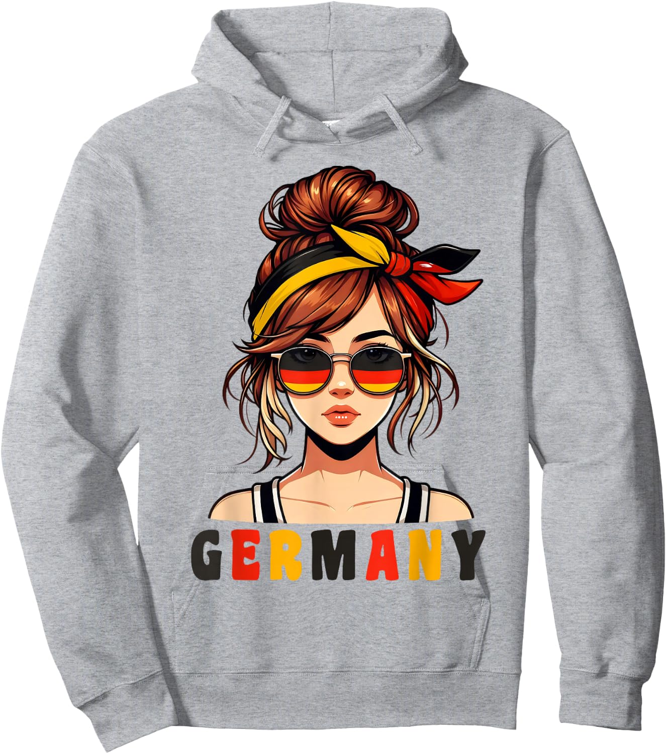 Deutschland Damen Frau Deutsch Deutsches Mädchen Damen Mädchen Hoodie - Hoodie | Ash