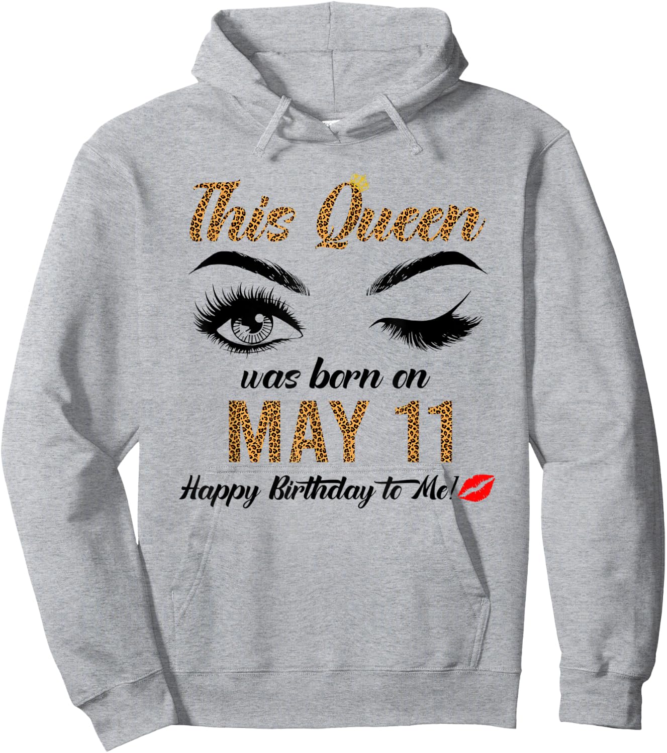 Queens are born on May 11th A queen was born in May Hoodie - Hoodie | Ash