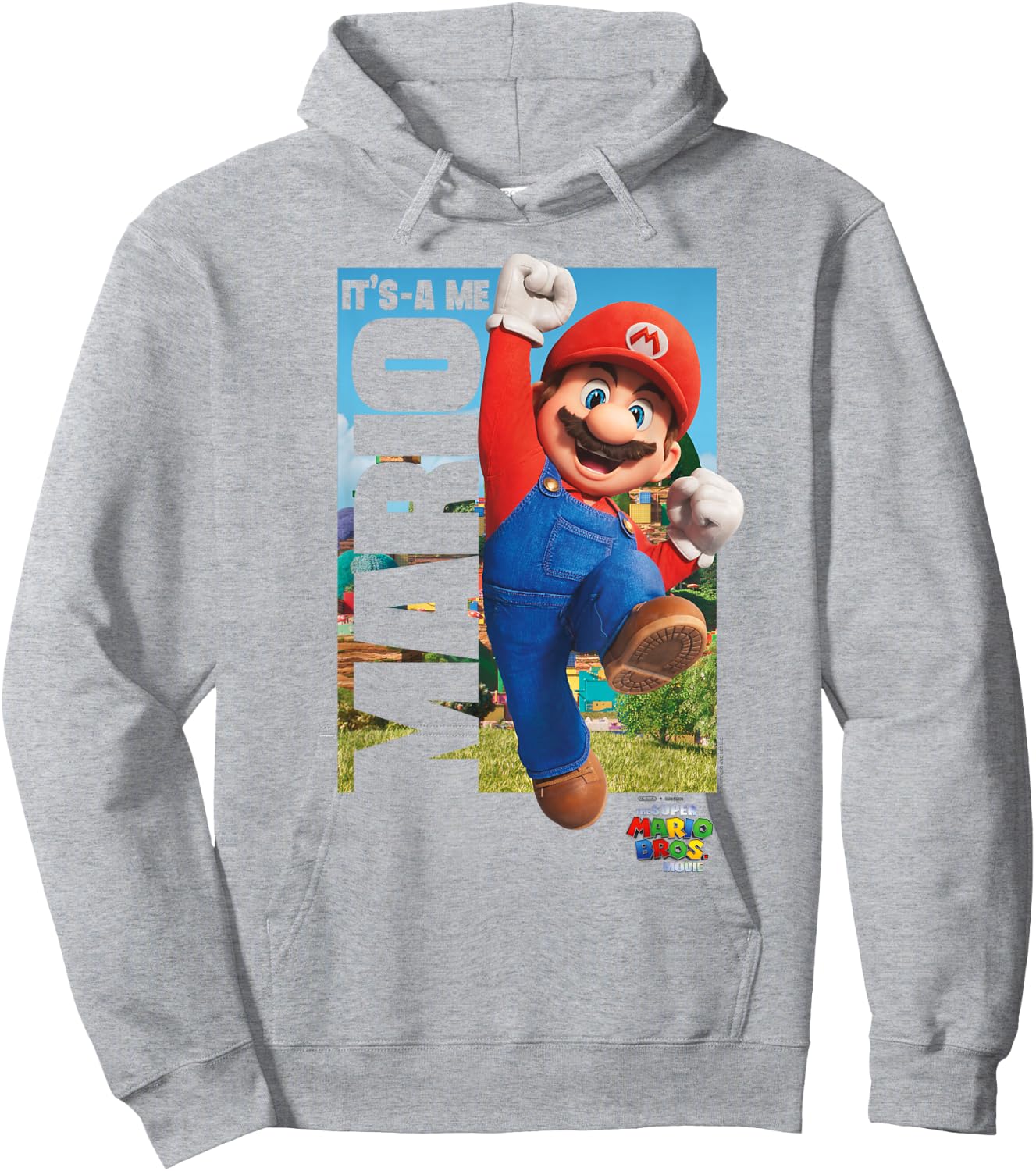 The Super Mario Bros. Movie It's-a Me Mario Poster , White Hoodie - Hoodie | Ash