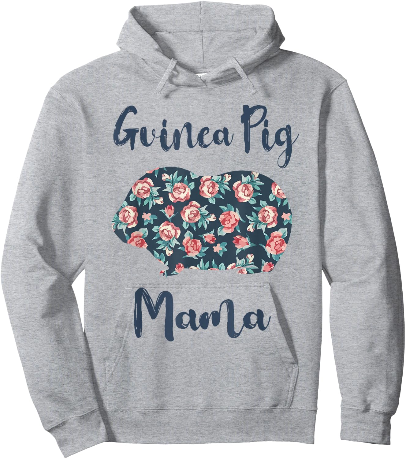 Guinea-Pig Mom Shirt Women Guinea Pig Mama Mother Day Gift Hoodie - Hoodie | Ash