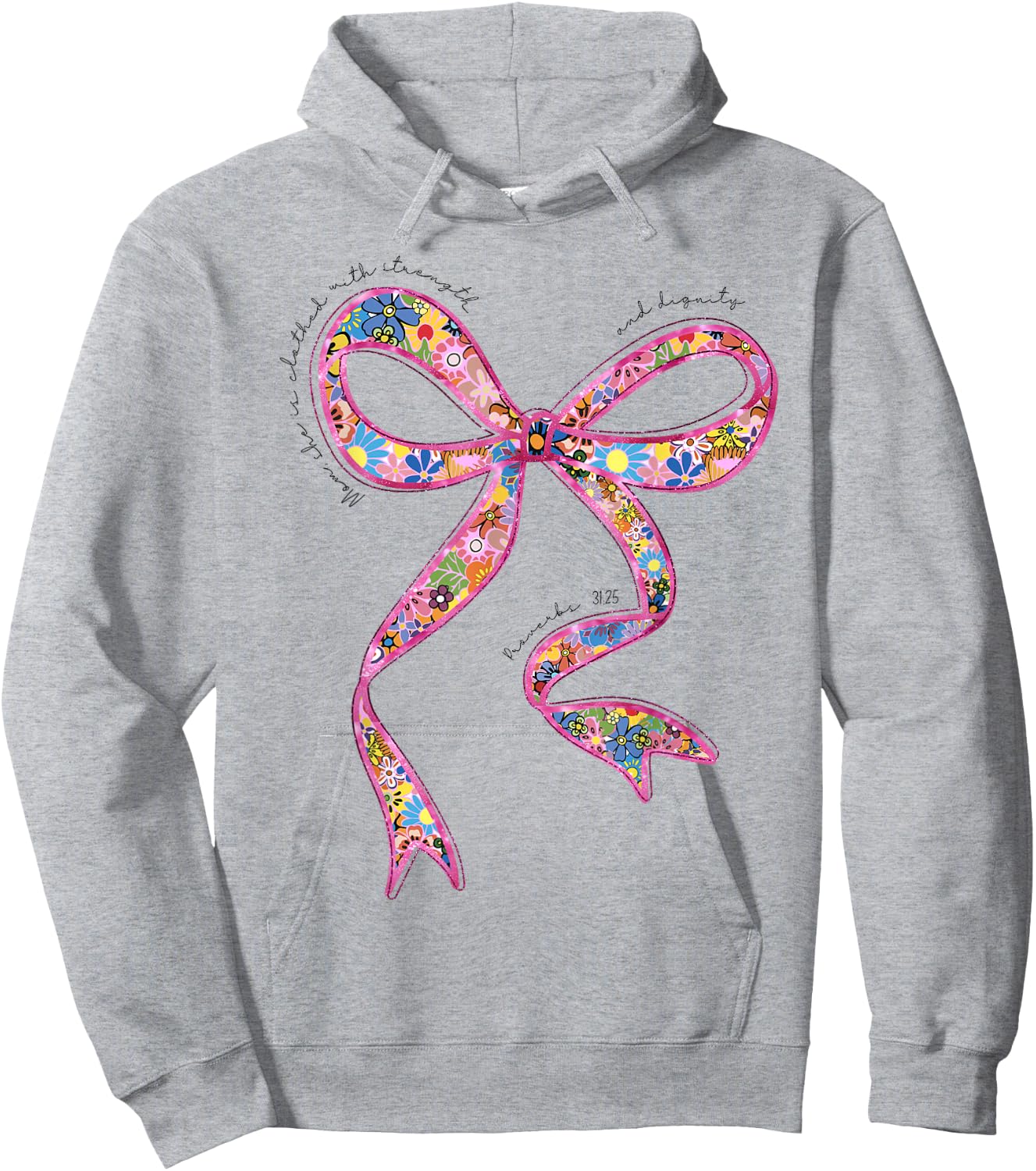 She Is Clothed With Strength And Dignity Christian Mom Mama Hoodie - Hoodie | Ash