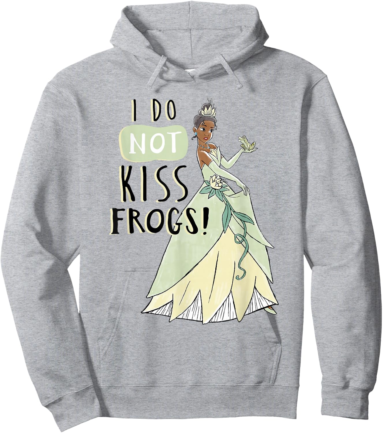 Disney The Princess And The Frog Tiana Does Not Kiss Frogs Hoodie - Hoodie | Ash
