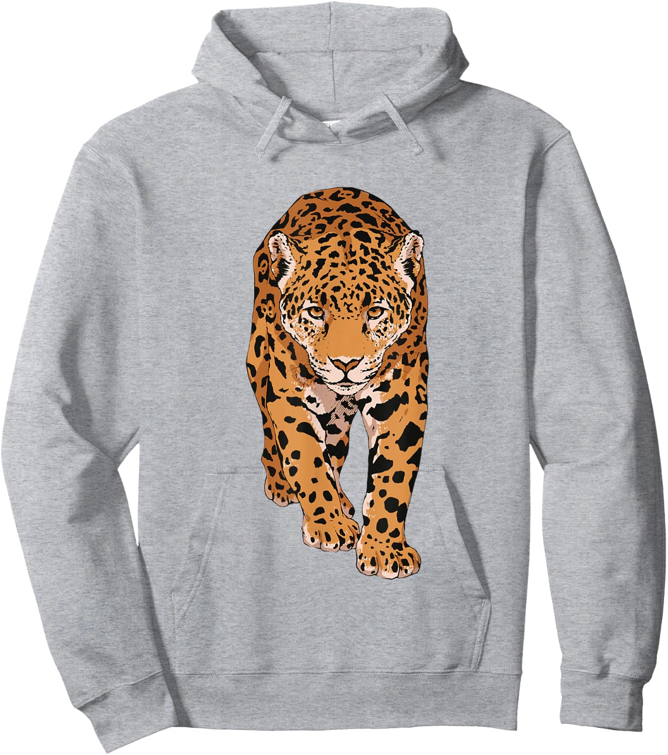 Leopard Big Cat Leo Boys Girls Lovers Jaguar , White, s Hoodie - Hoodie | Ash