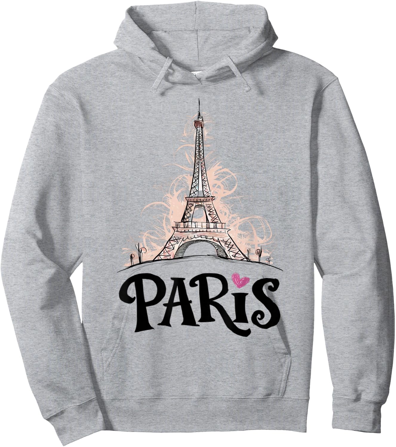 Eiffel Tower Paris Holiday France Souvenir Women Girls Hoodie - Hoodie | Ash