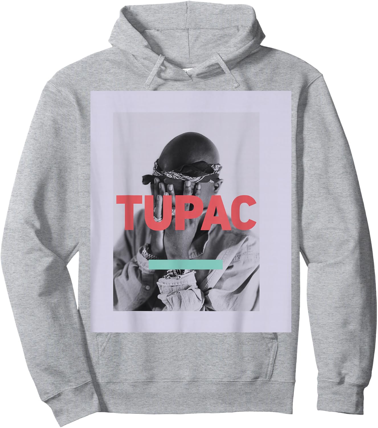 Official Tupac Photo Hoodie - Hoodie | Ash