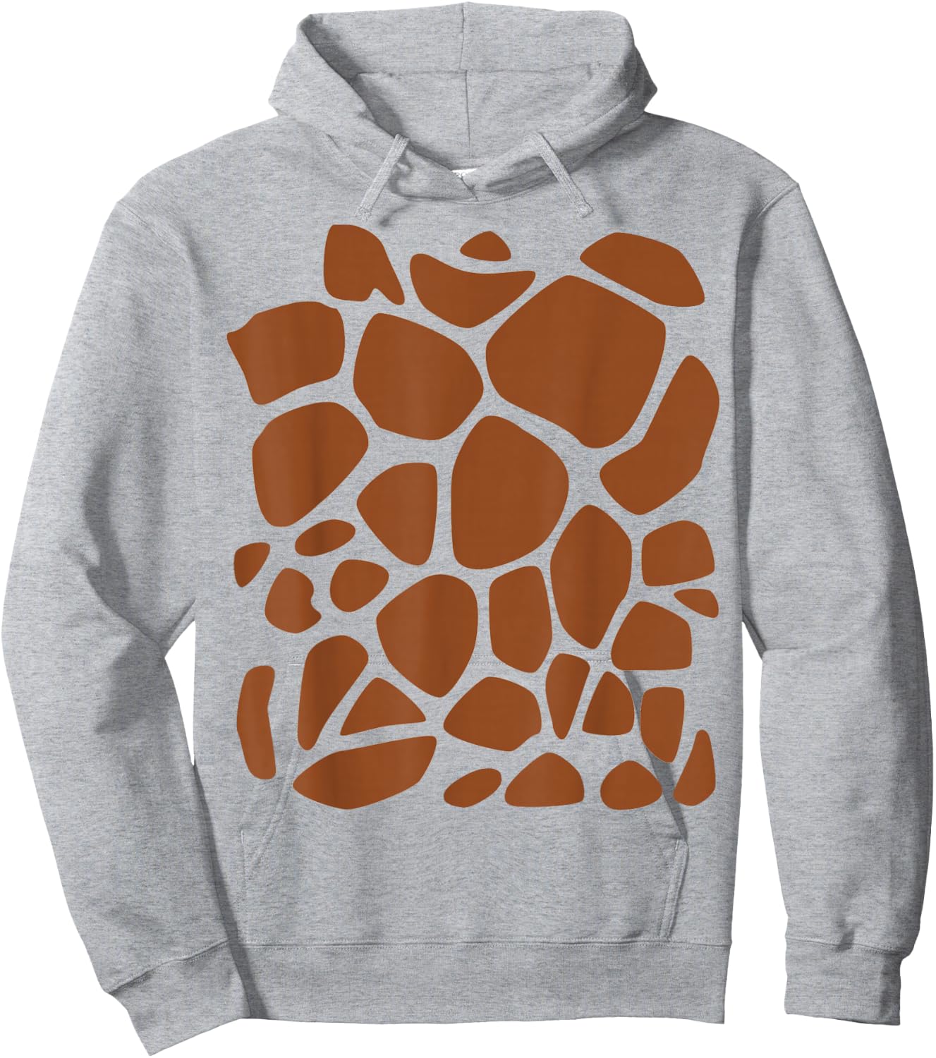Giraffe Print Easy DIY Halloween Costume Shirt Hoodie - Hoodie | Ash