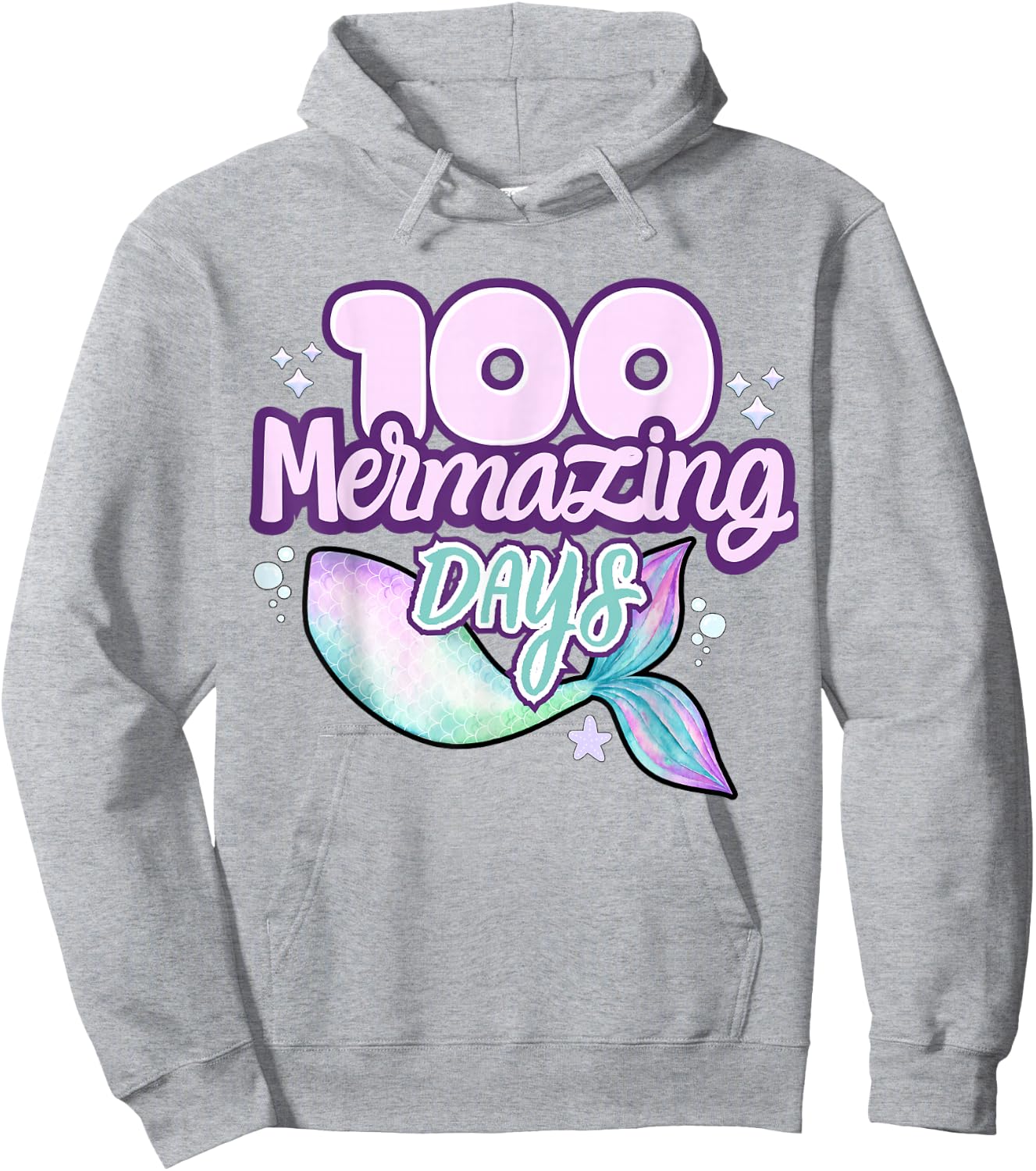 100 Mermazing Days Of School 100th Day Of School Mermaid Hoodie - Hoodie | Ash
