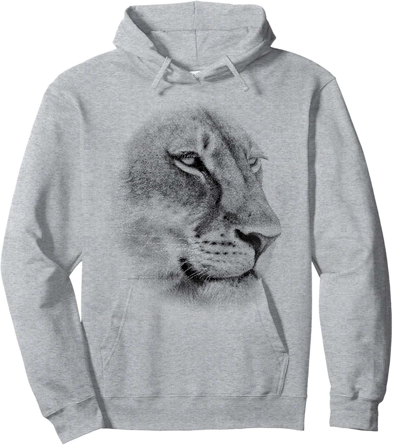 Lioness Face Close-up Perfect Artwork for Lion Fans Hoodie - Hoodie | Ash