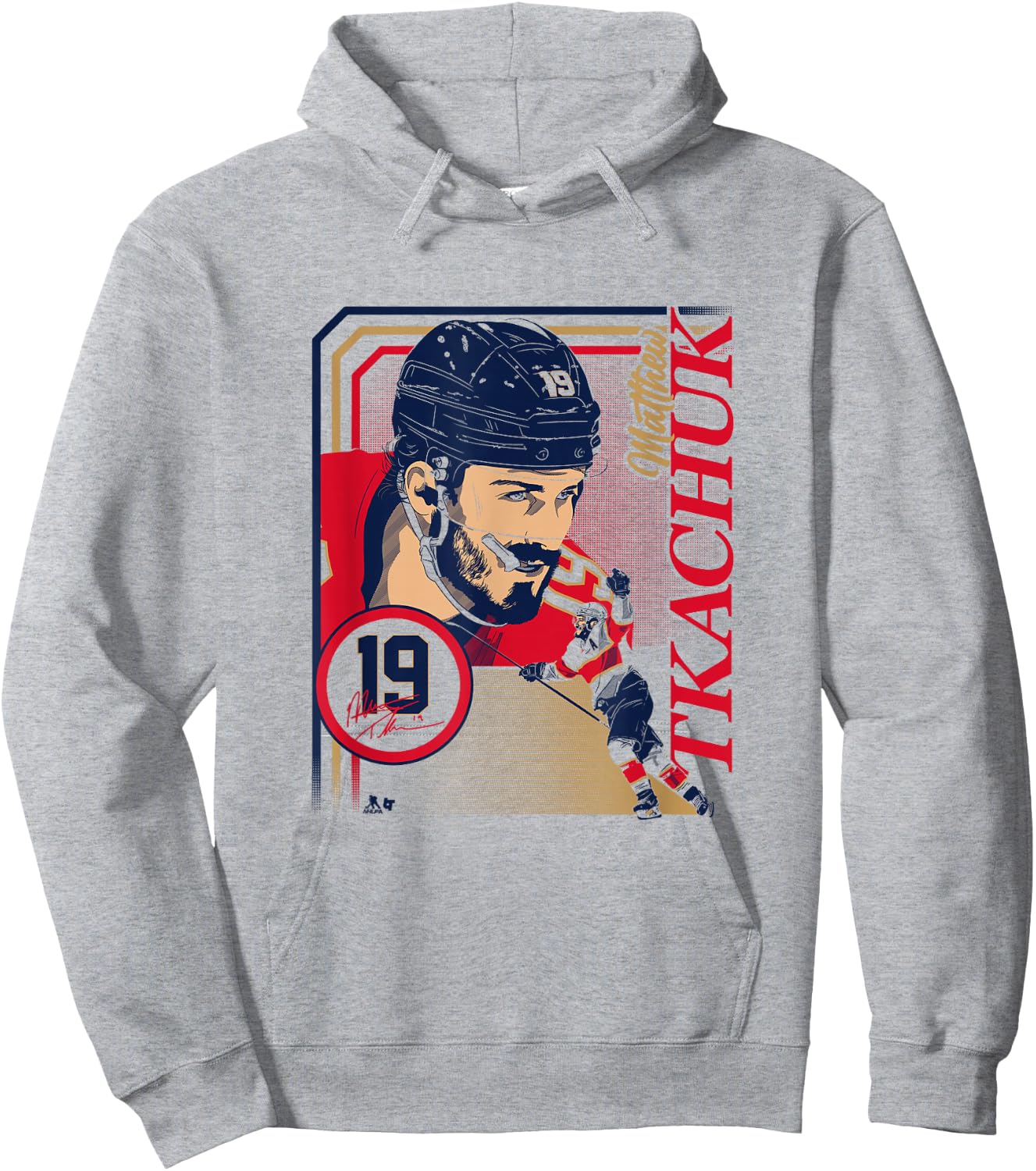 Matthew Tkachuk: Collage Frame - Florida Hockey Hoodie - Hoodie | Ash