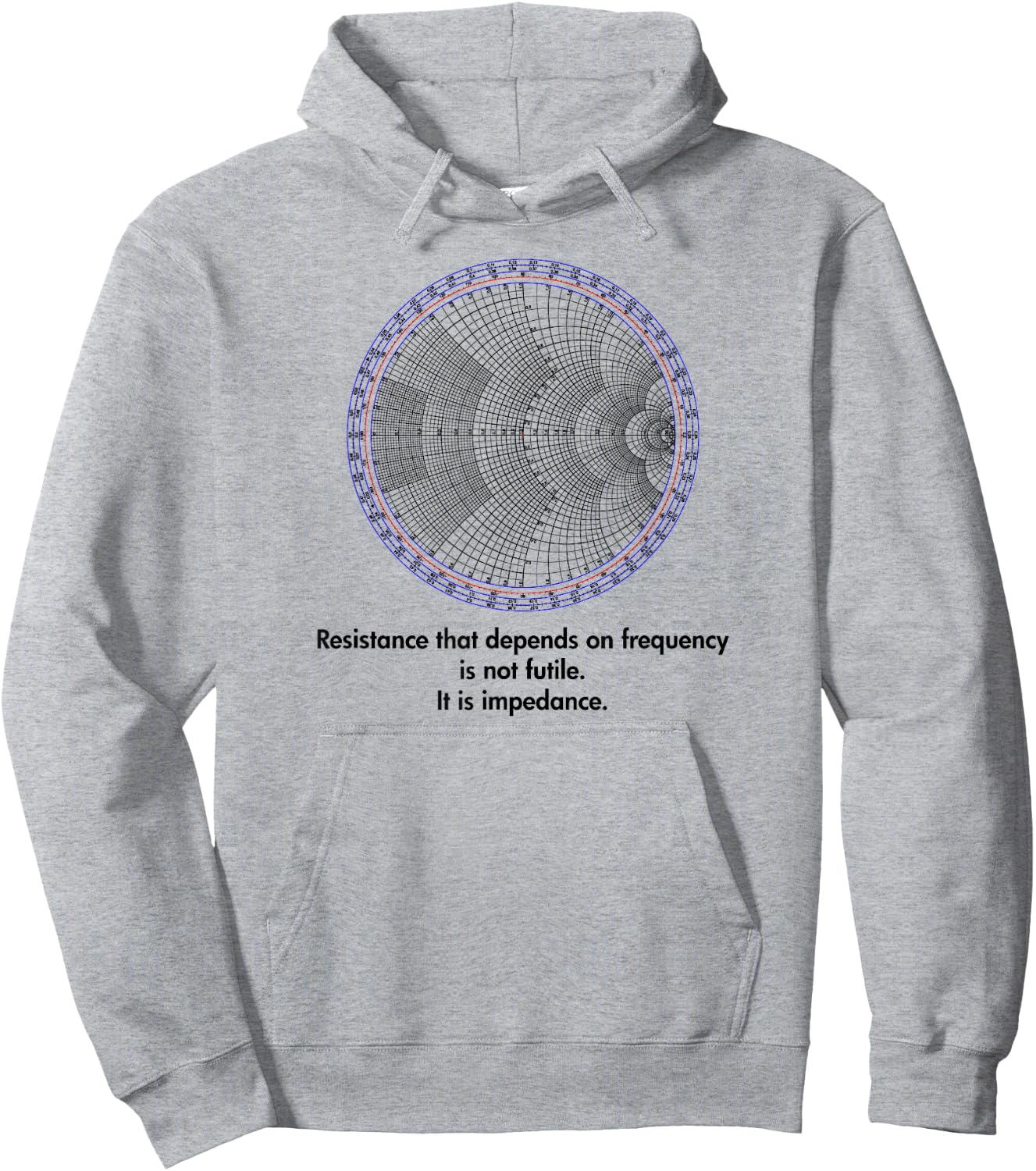 Radio Electrical Electronic Engineer Smith Chart Hoodie - Hoodie | Ash