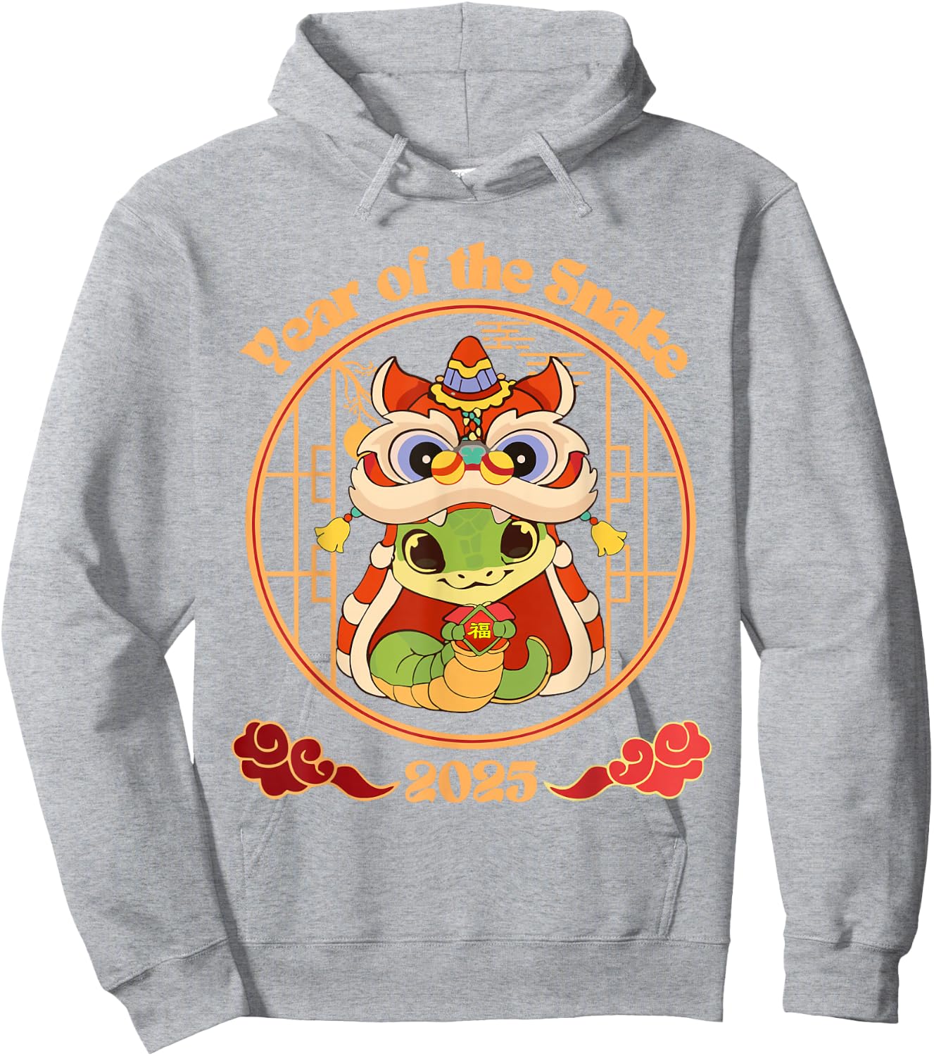 Year of The Snake 2025 Lunar New Year Chinese New Year 2025 Hoodie - Hoodie | Ash