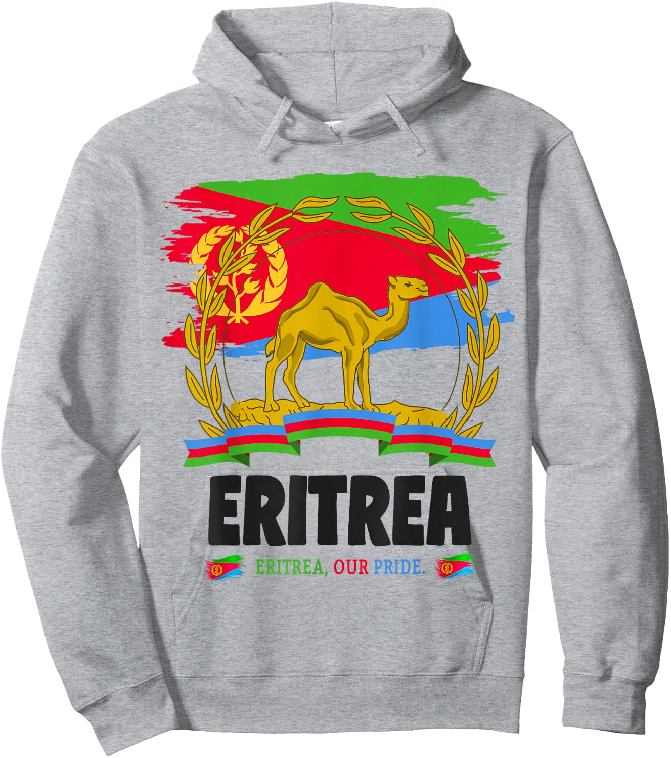 Eritrean Flag Outfit Ideas For Kids & Camel Eritrea Flag Hoodie - Hoodie | Ash