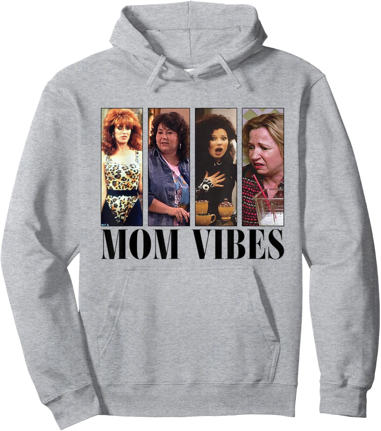 Mom Vibes Sitcom Mom Cool Mother's Day Mother's Day Vibes 70s , gray Hoodie - Hoodie | Ash