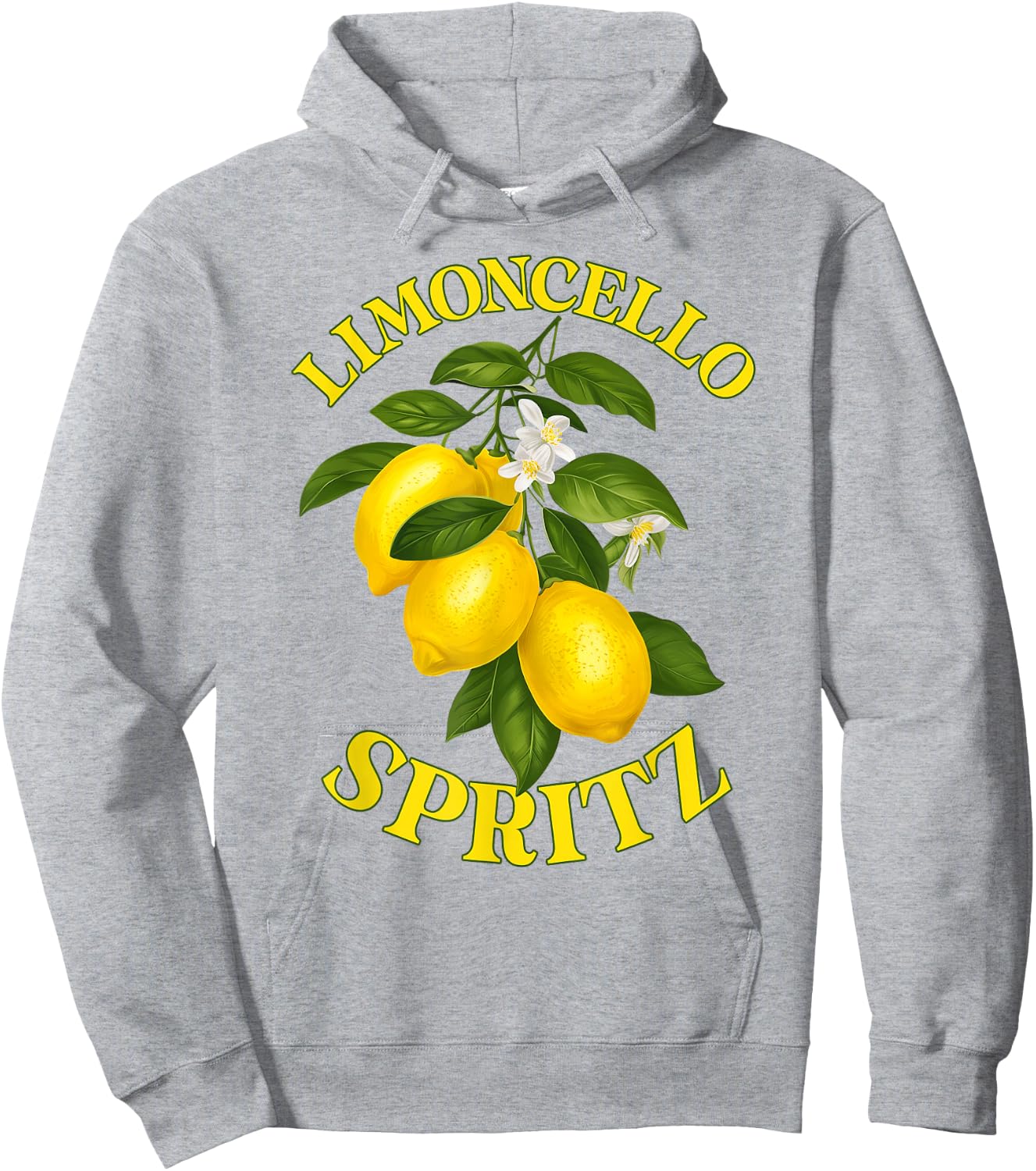 LIMONCELLO SPRITZ X Lemons Liqueur Lemon Liqueur Lemon Fun , White Hoodie - Hoodie | Ash