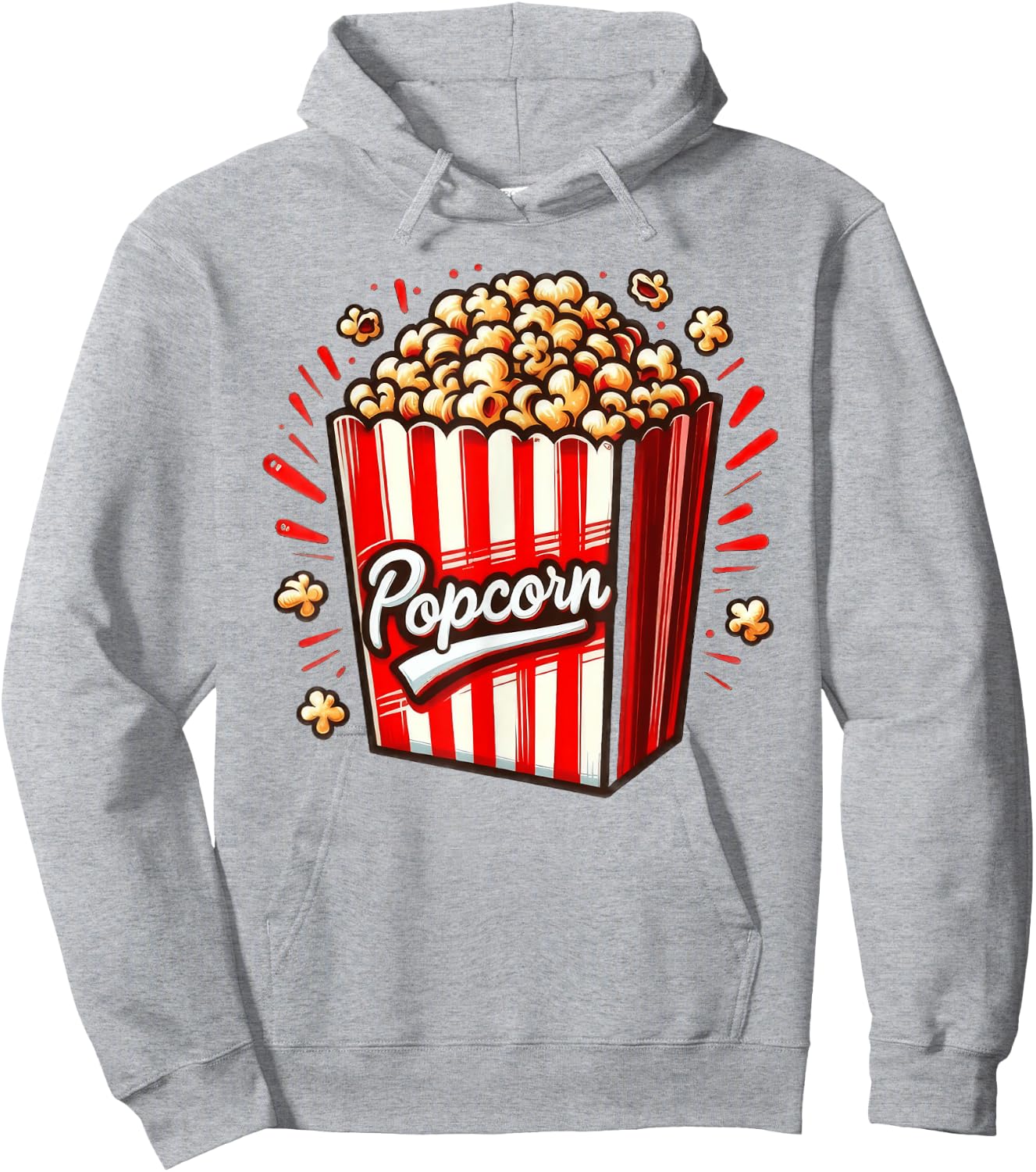 Popcorn Haarreif , White Hoodie - Hoodie | Ash