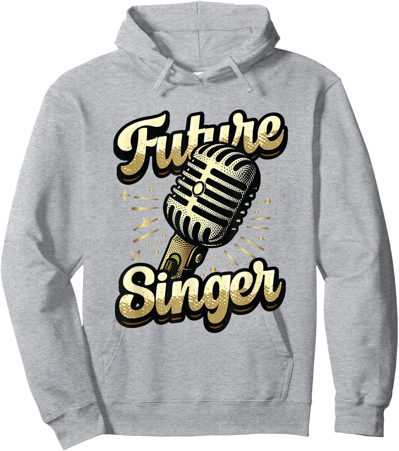 Future Singer Kids Choir Band Singing Hoodie - Hoodie | Ash