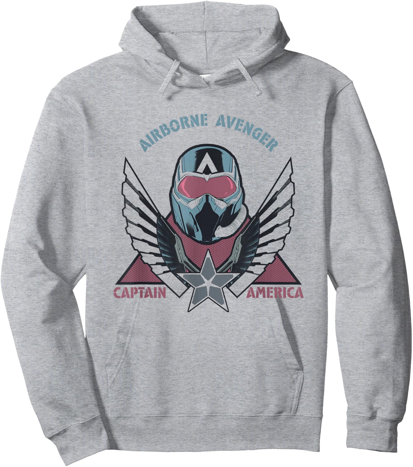 Marvel Captain America: Brave New World Airborne Avenger Cap Hoodie - Hoodie | Ash
