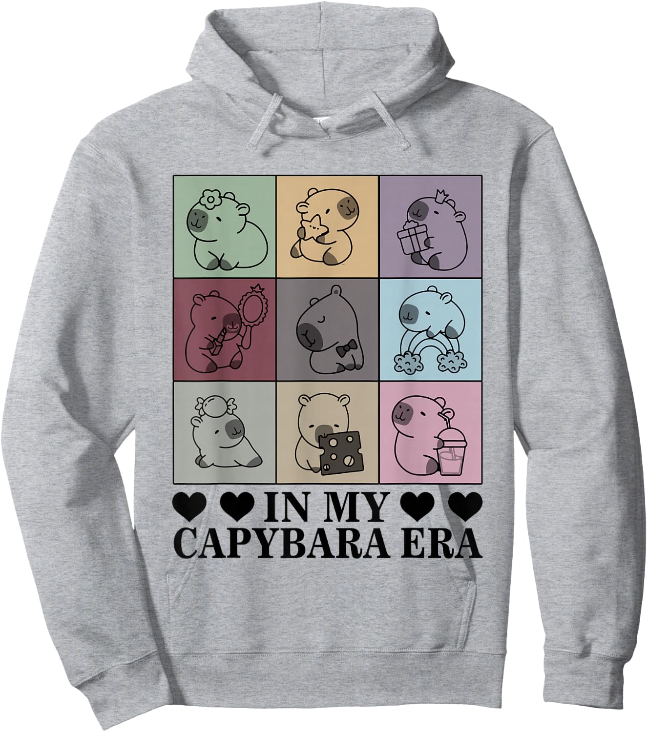 In My Capybara Era Capybara Lover Funny Capybara Hoodie - Hoodie | Ash