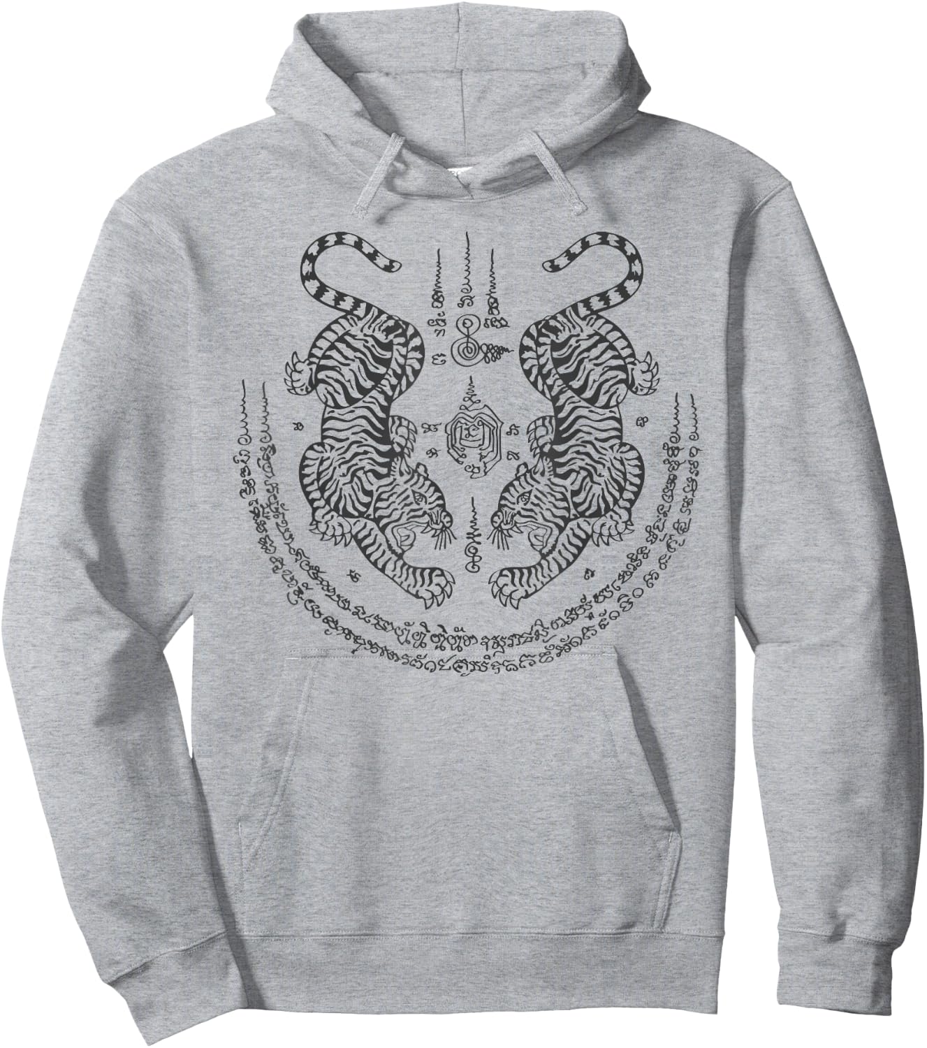 Twin Tiger Muay Thai Shorts Thailand Martial Arts Boxing , White, s Hoodie - Hoodie | Ash