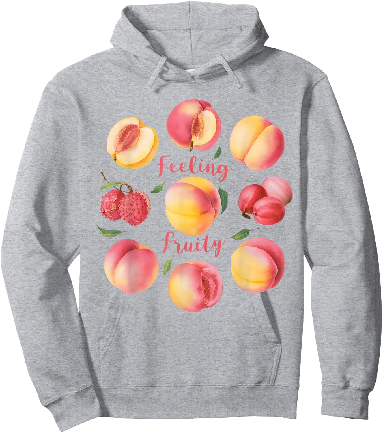 LGBTQ+ Feeling Fruity Peach Sapphic Subtle Pride Lesbian Hoodie - Hoodie | Ash