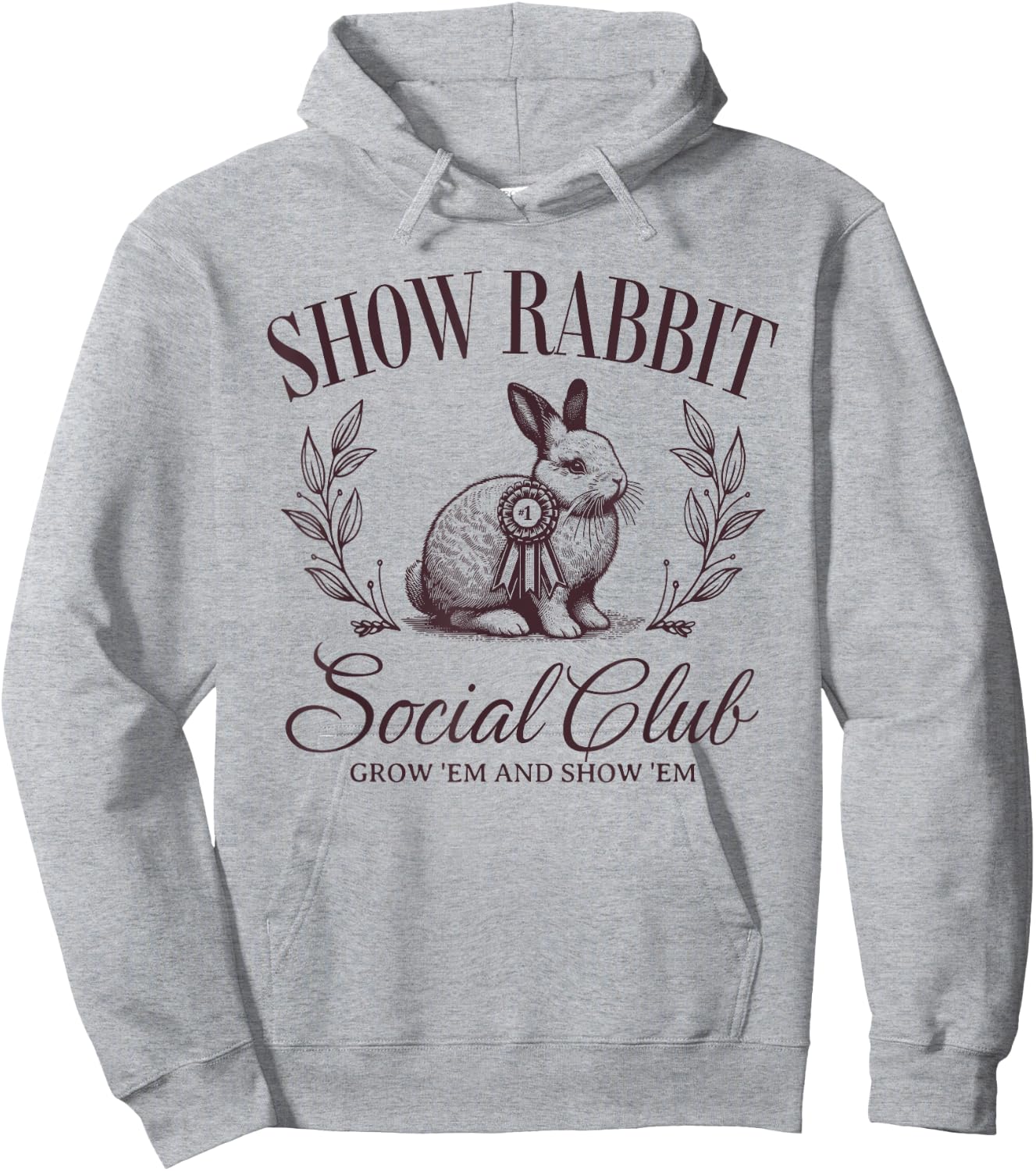 Show Rabbit Social Club Show Barn Mom Stock Show Agriculture Hoodie - Hoodie | Ash