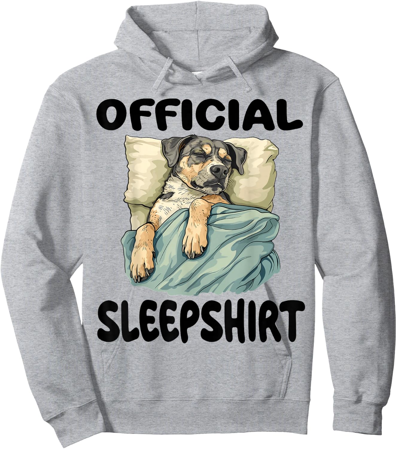 Louisiana Catahoula Leopard Dog Official Sleepshirt Pajamas Hoodie - Hoodie | Ash