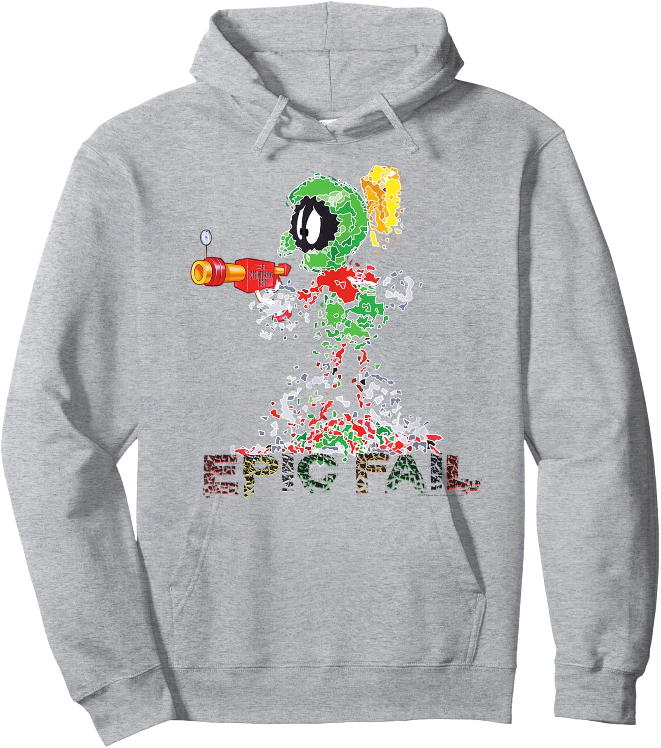 Looney Tunes Marvin the Martian Epic Fail Hoodie - Hoodie | Ash
