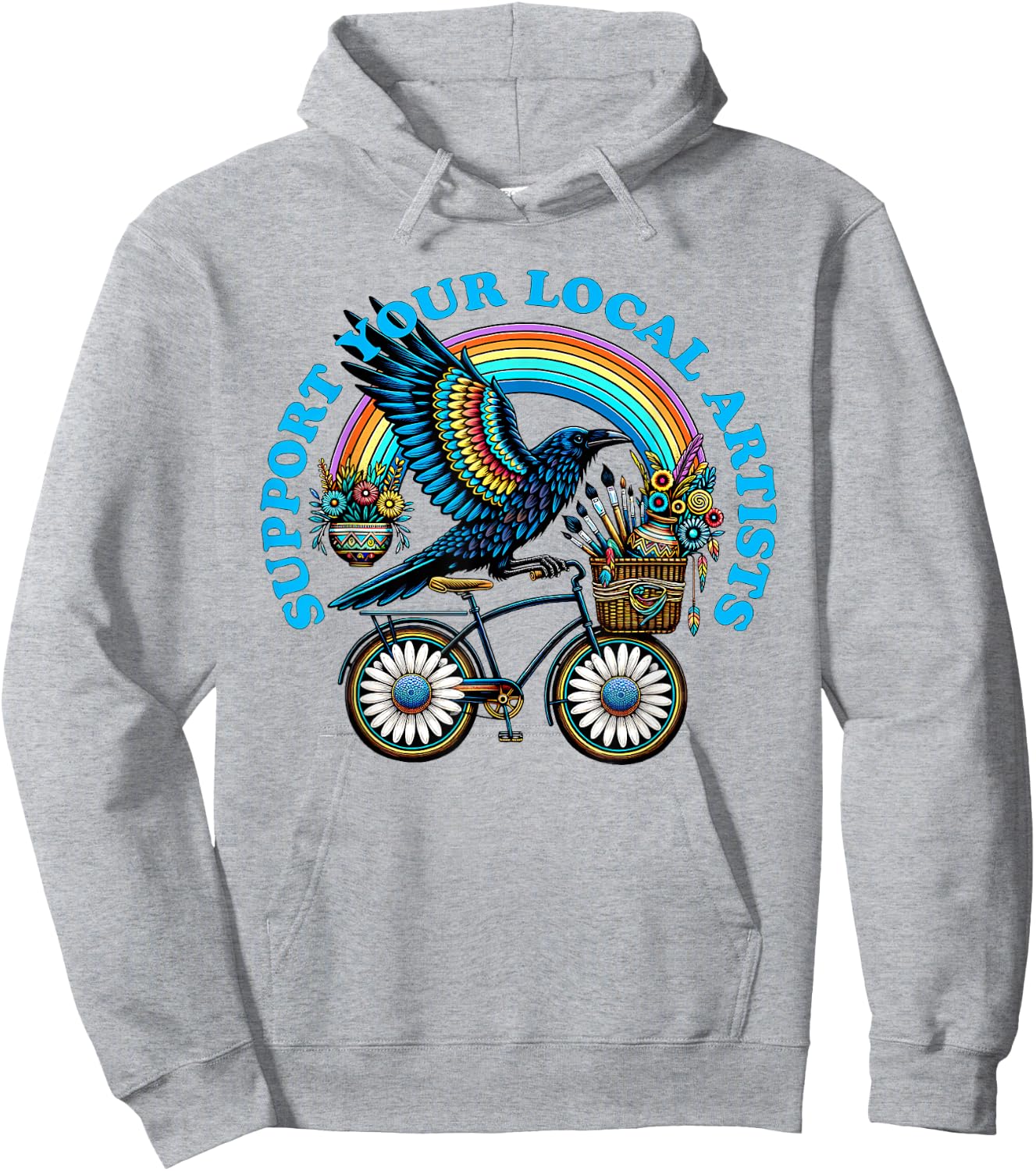 Support Your Local Artists Hoodie - Hoodie | Ash
