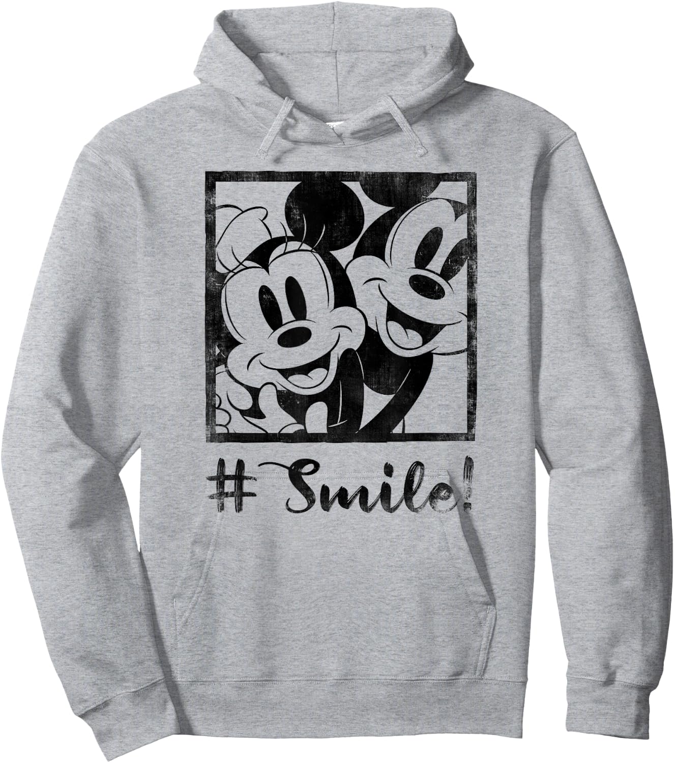 Disney Mickey Mouse Minnie Hashtag Smile Hoodie - Hoodie | Ash