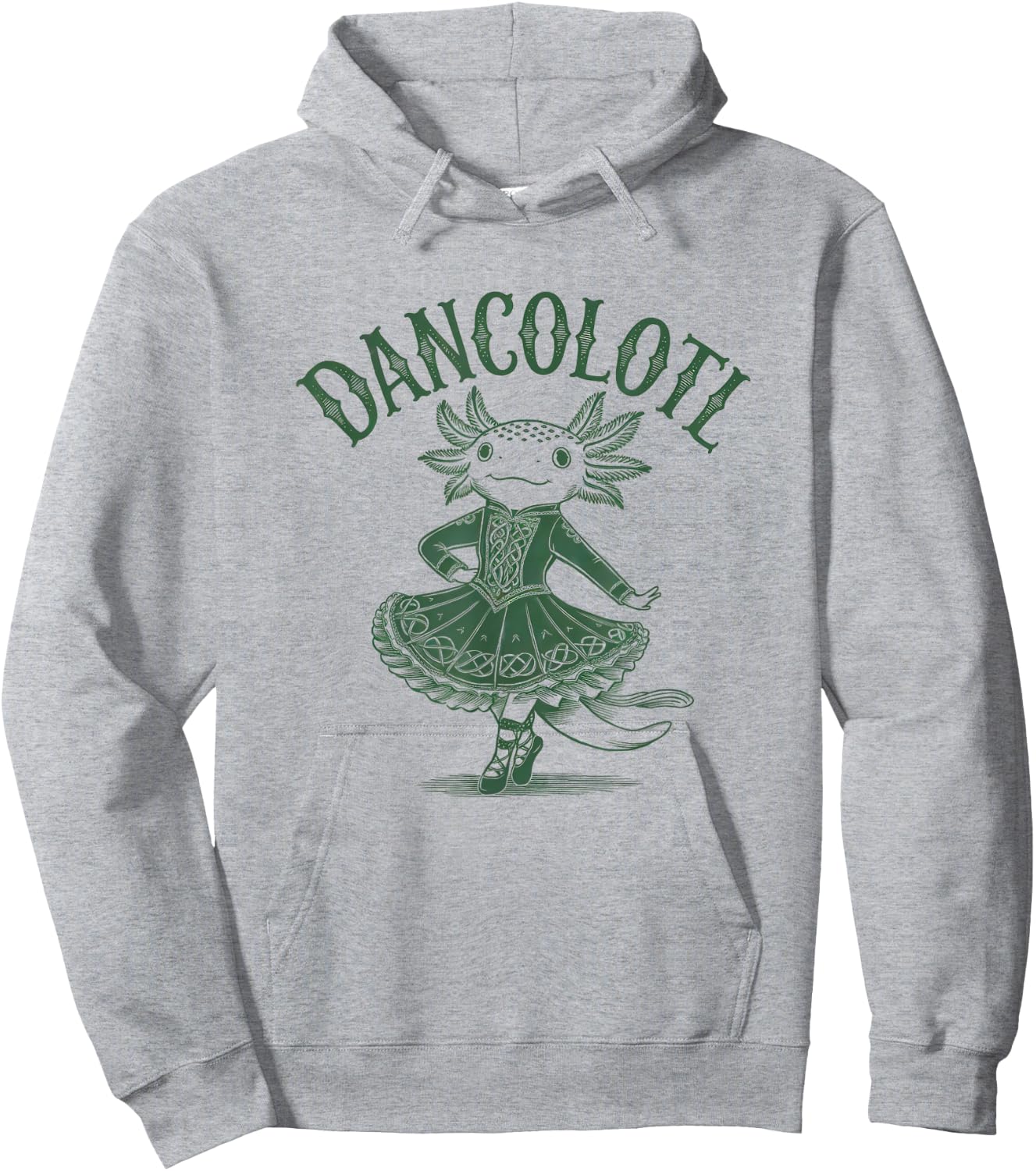 Cute Irish Dancolotl Hoodie - Hoodie | Ash