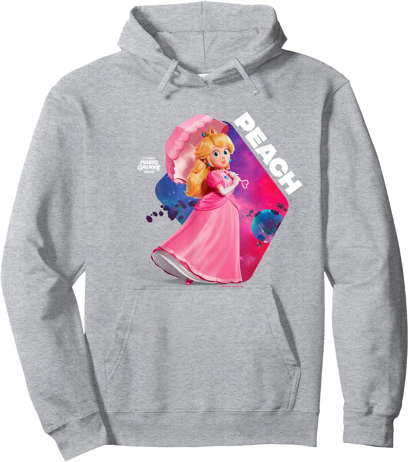 The Super Mario Galaxy Movie Cosmic Princess Peach Hoodie - Hoodie | Ash