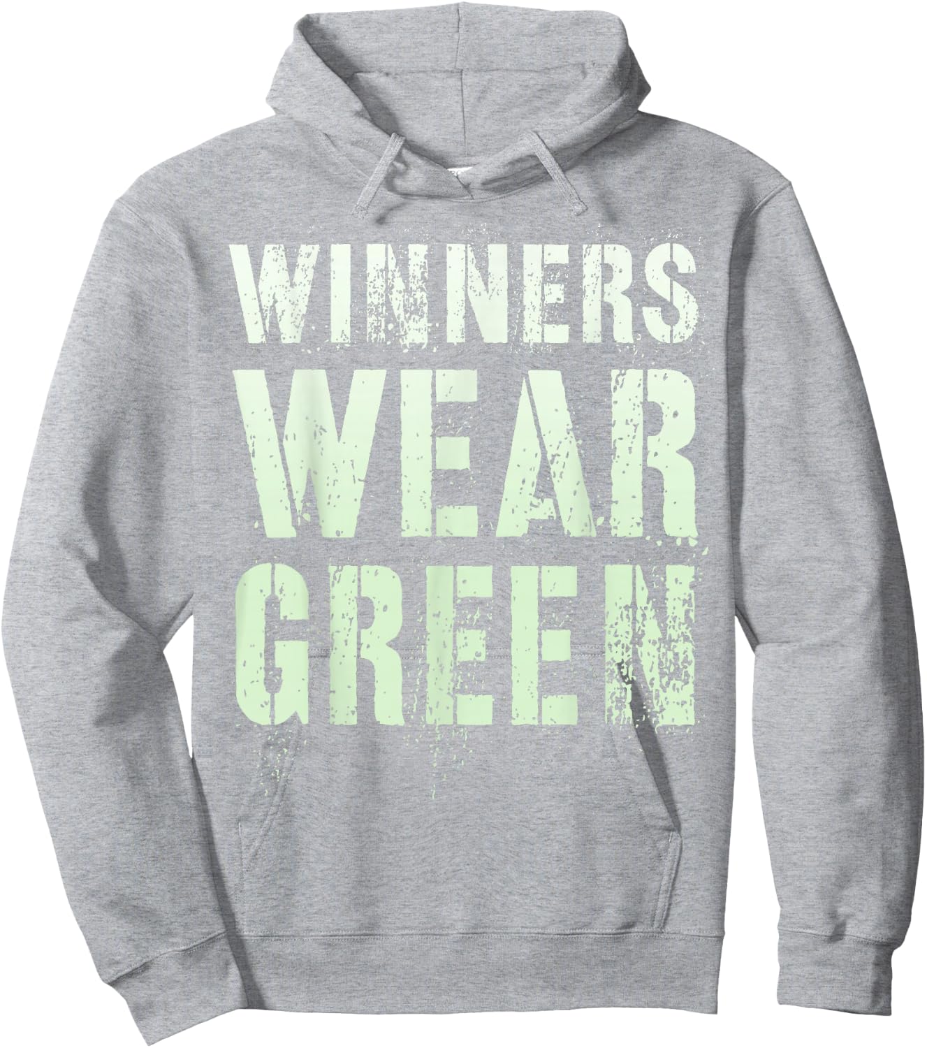 Vintage WINNERS WEAR GREEN Summer Camp War Game Team Match Hoodie - Hoodie | Ash
