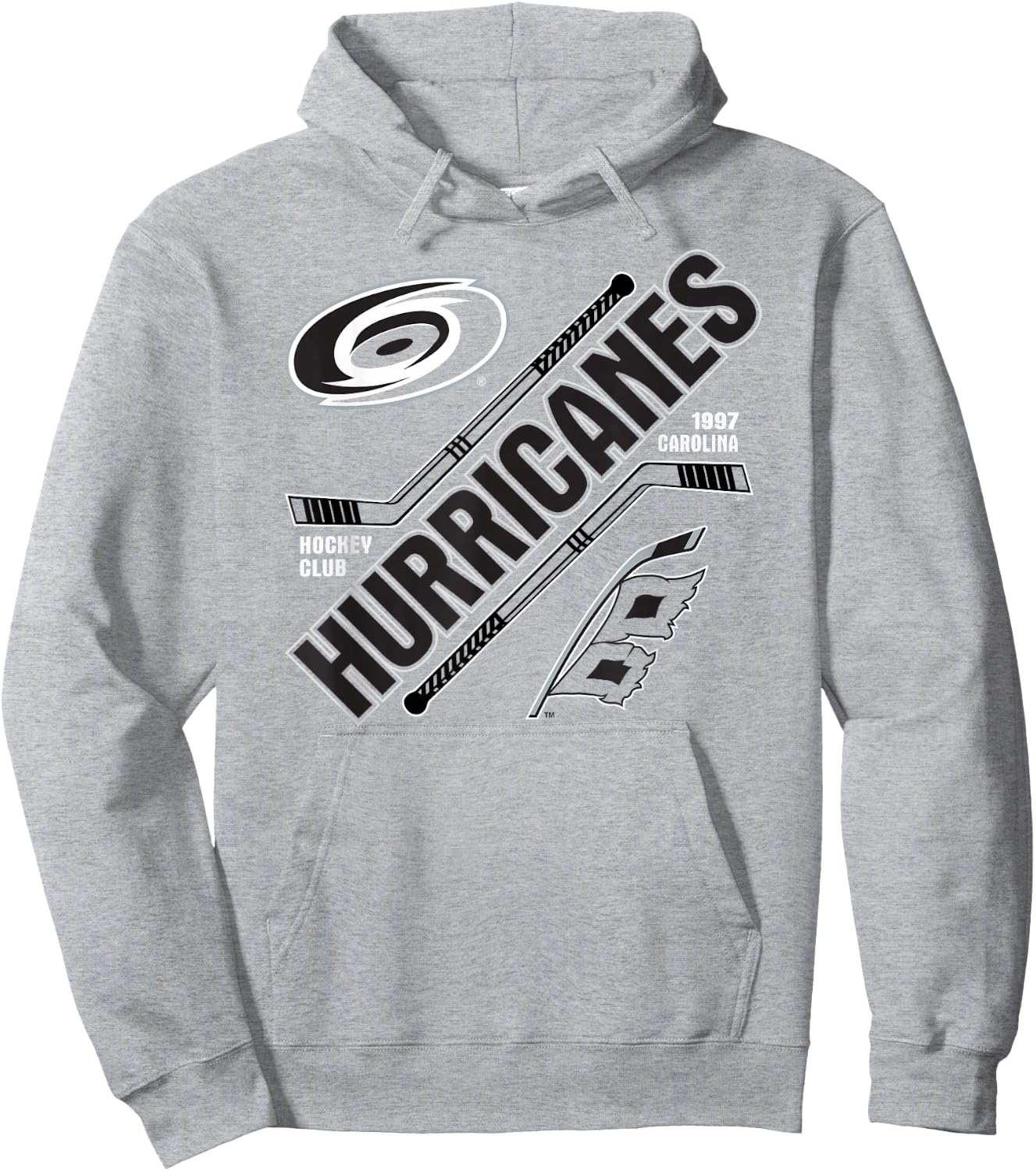 Carolina Hurricanes Force Red Officially Licensed Hoodie - Hoodie | Ash