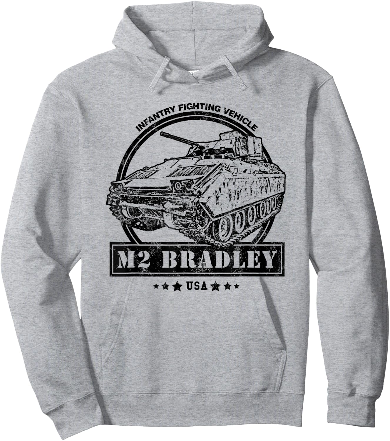 M2 Bradley IFV - Bradley Infantry Fighting Vehicle Hoodie - Hoodie | Ash