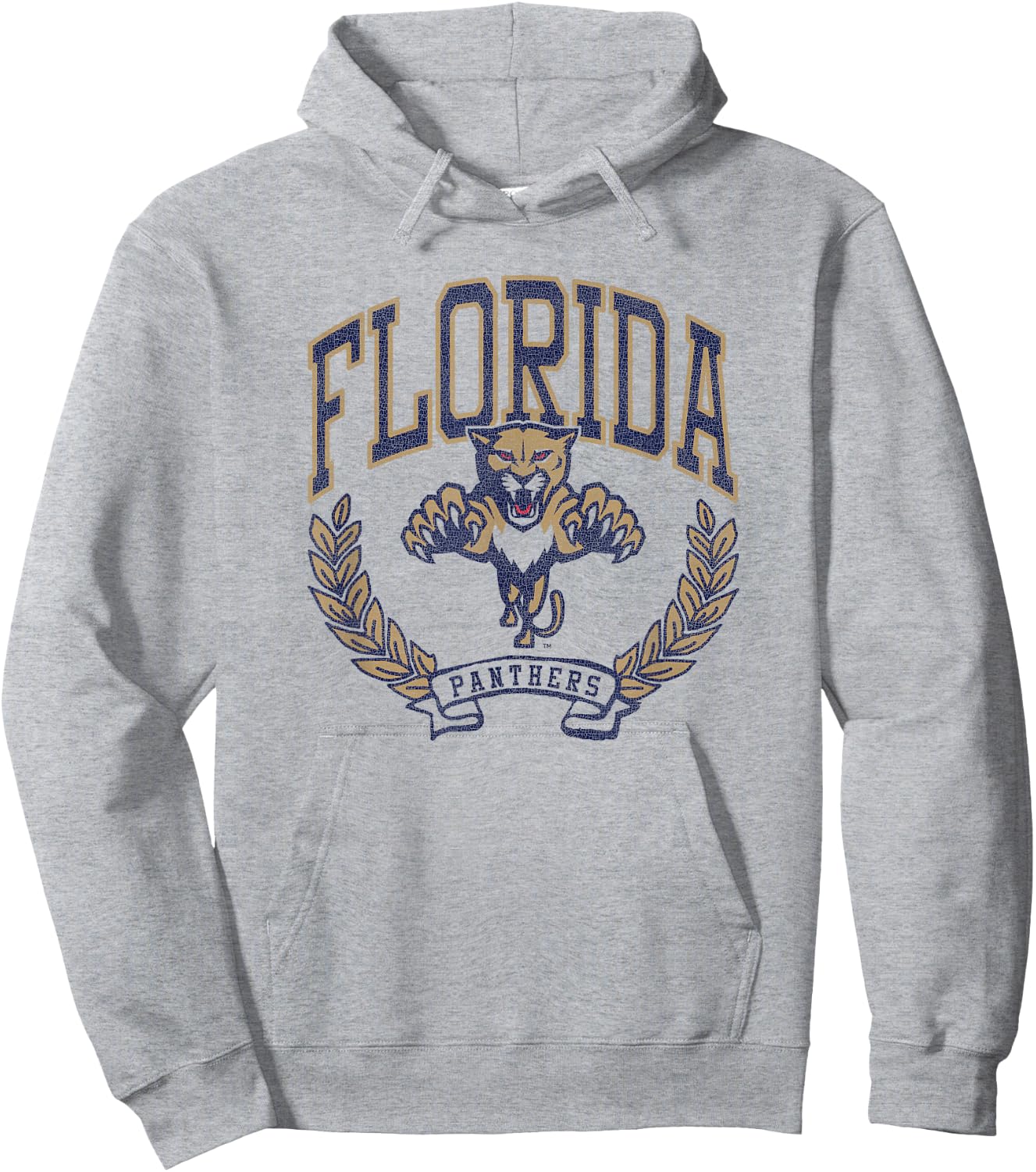 Florida Panthers Vintage Victory White Officially Licensed Hoodie - Hoodie | Ash