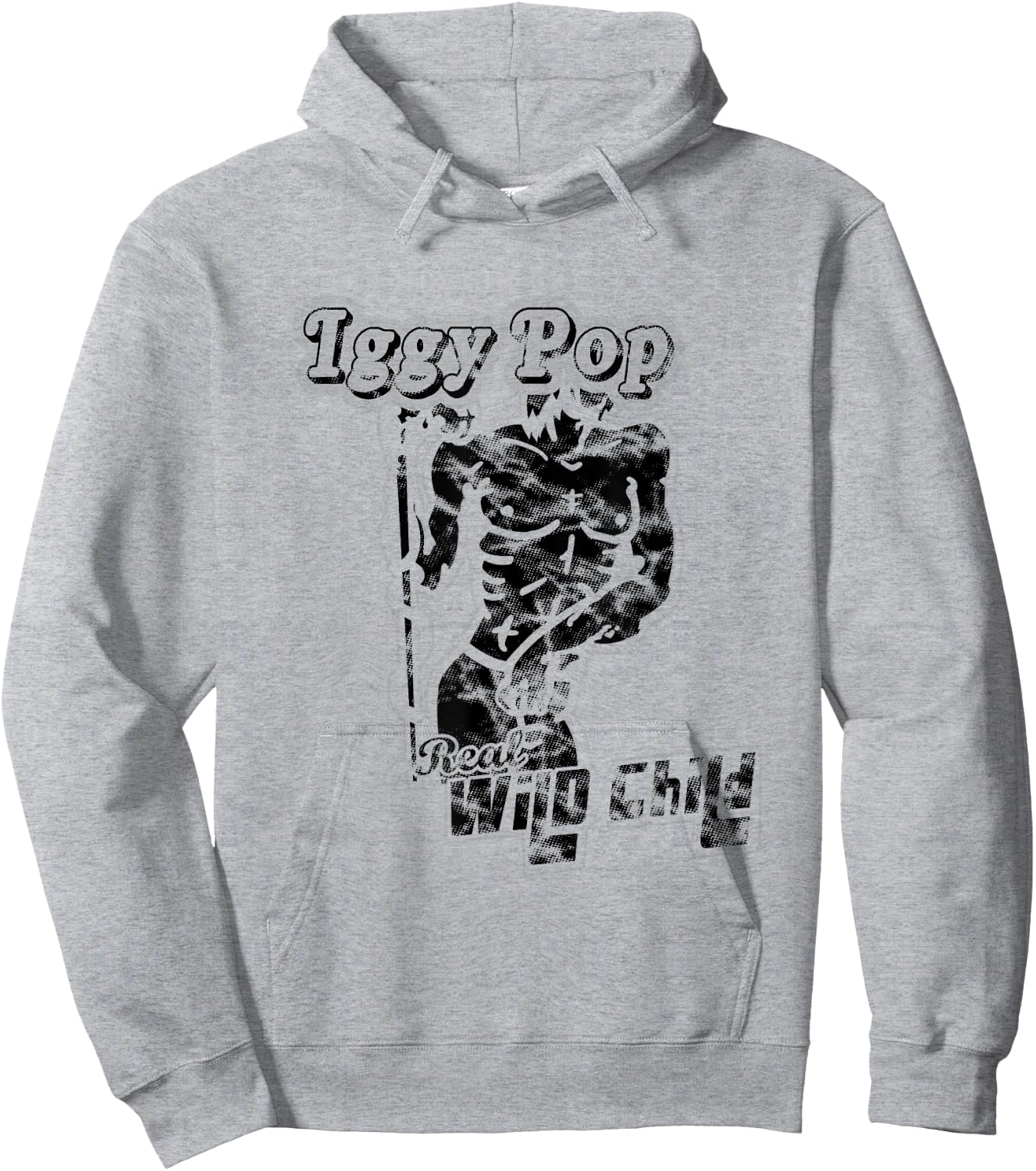 Iggy Pop Real Wild Child Officially Licensed Hoodie - Hoodie | Ash