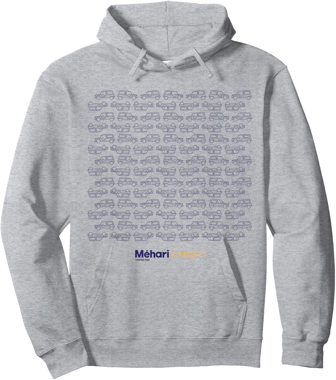 Citroën Méhari Véhicule Utilitaire Rétro Motif Voiture Hoodie - Hoodie | Ash
