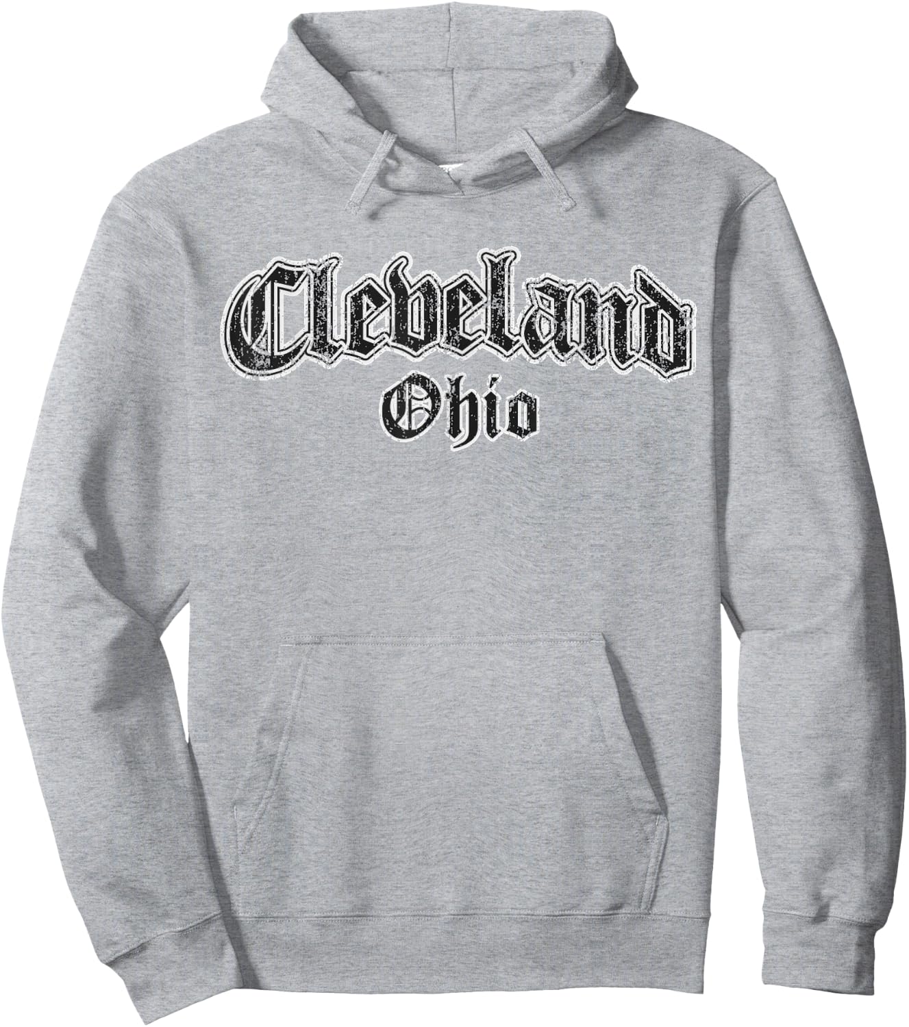 Retro Cleveland Ohio Hoodie - Hoodie | Ash