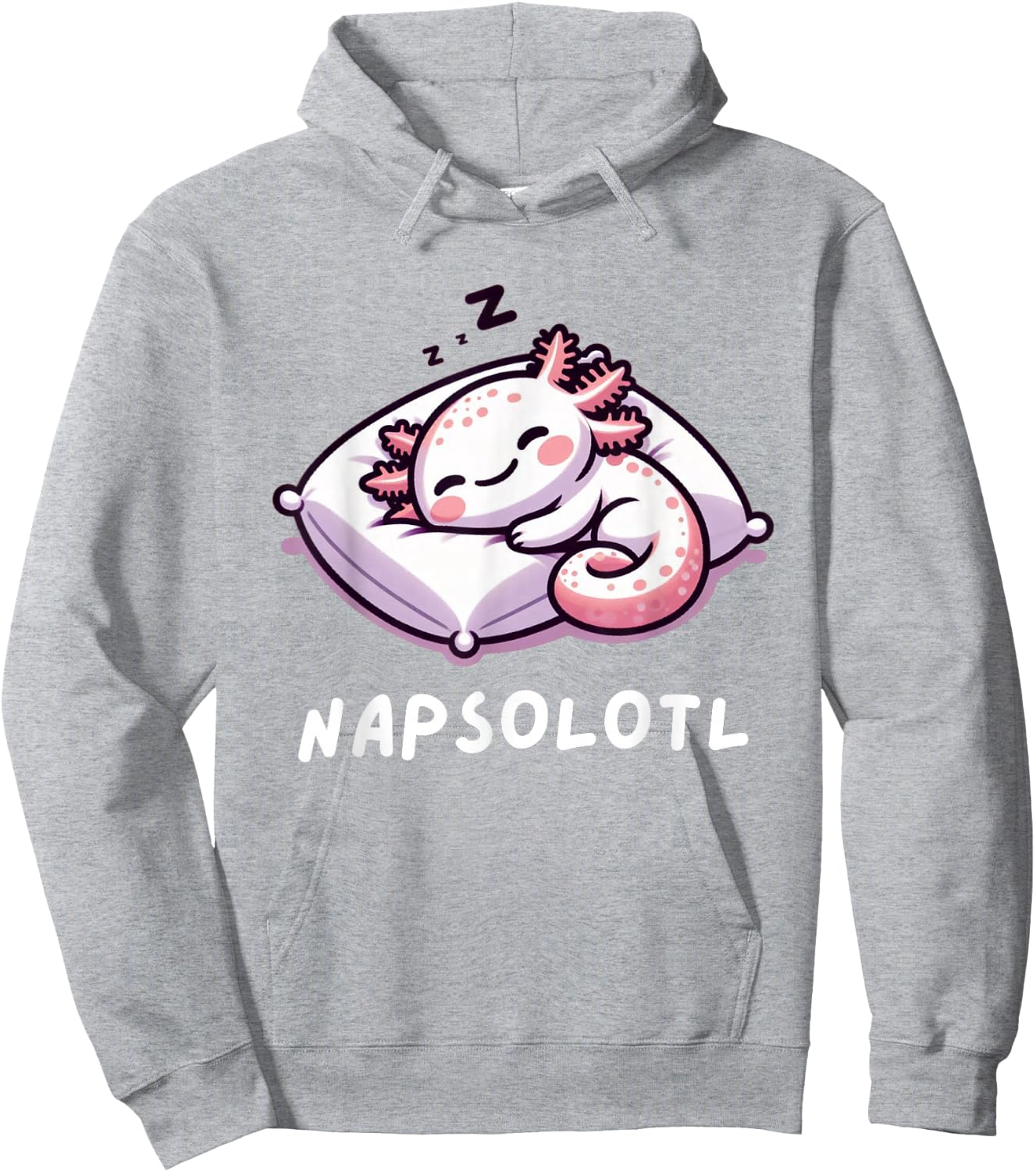 Napsolotl Sleeping Axolotl Lazy Anime Kawaii Funny Hoodie - Hoodie | Ash
