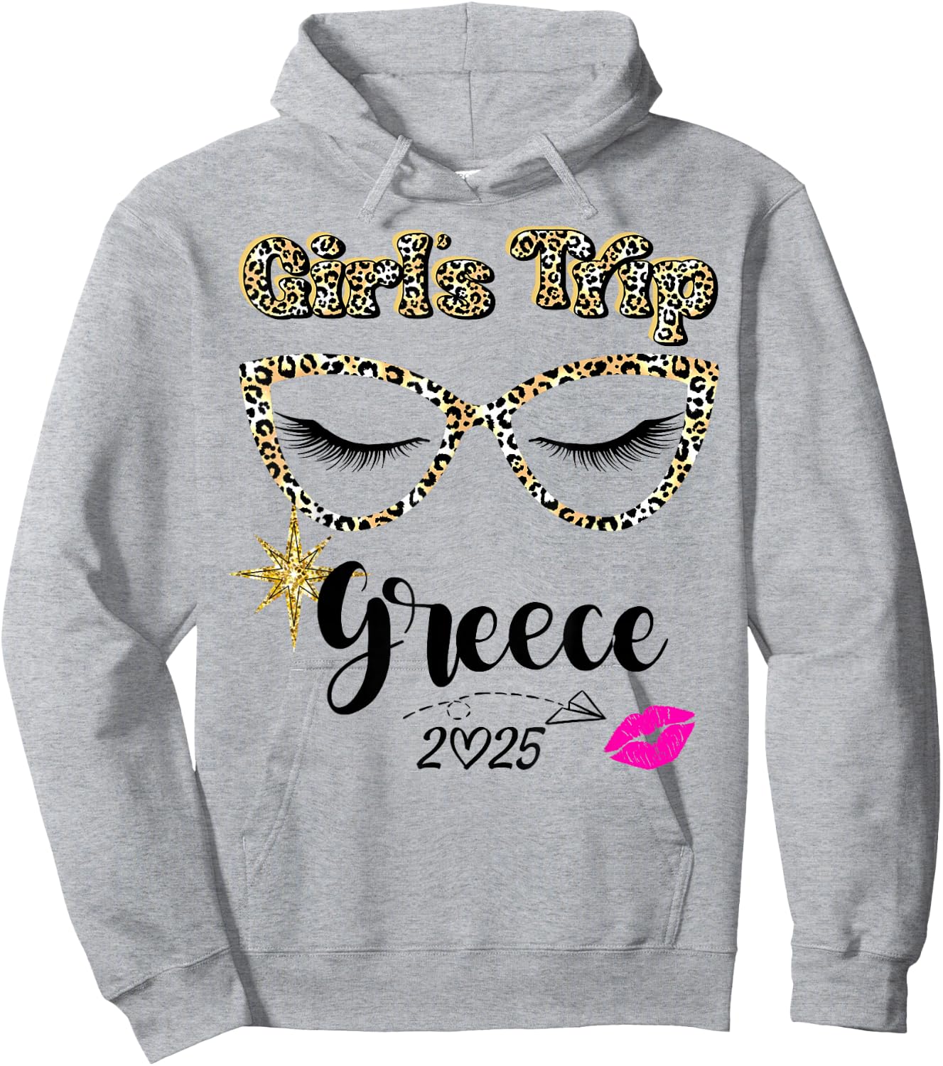 Girls Trip Greece 2025 Shirts Weekend Birthday Squad Hoodie - Hoodie | Ash