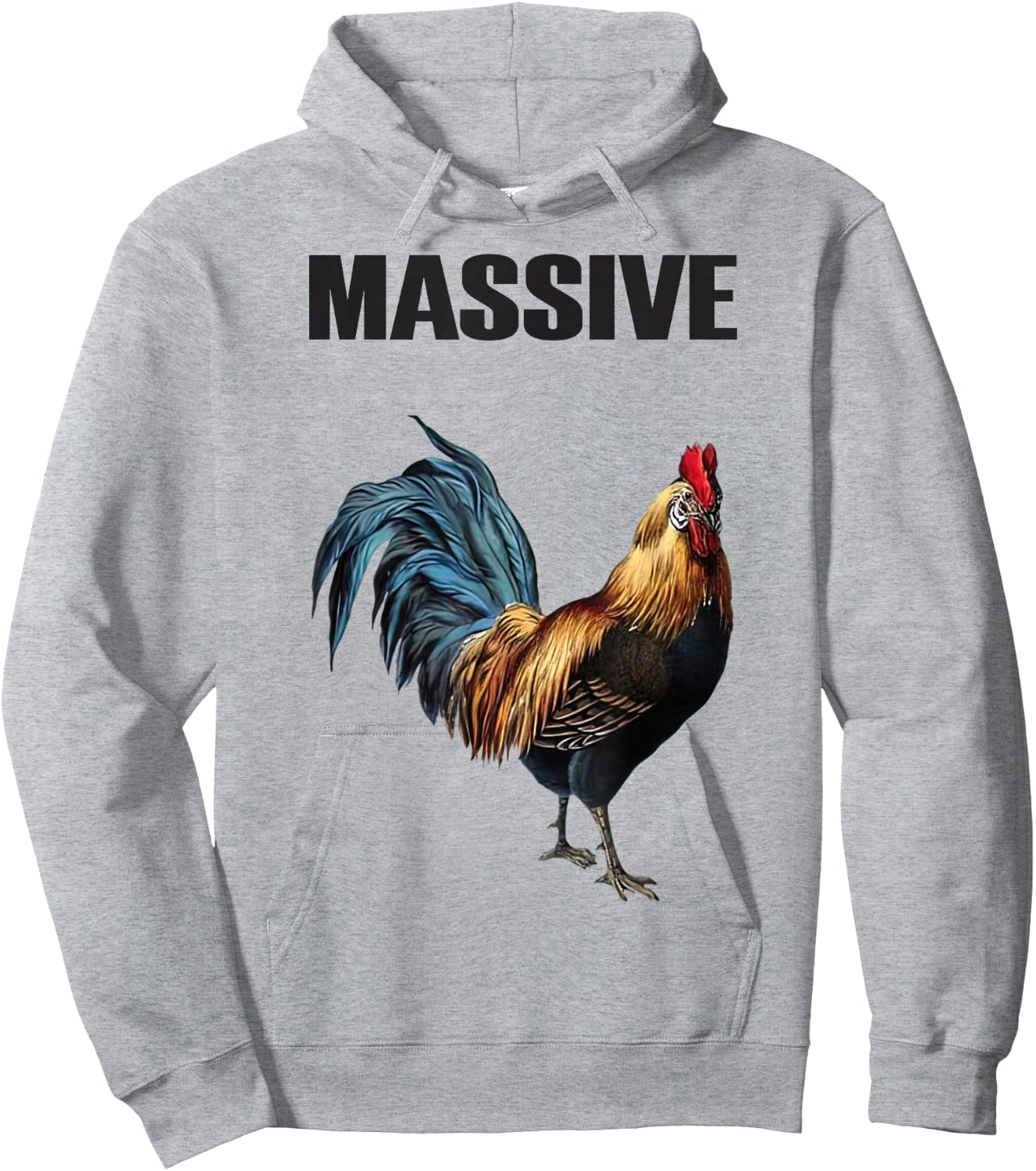 Massive Hen Chicken Rooster Dance-Cock Hoodie - Hoodie | Ash