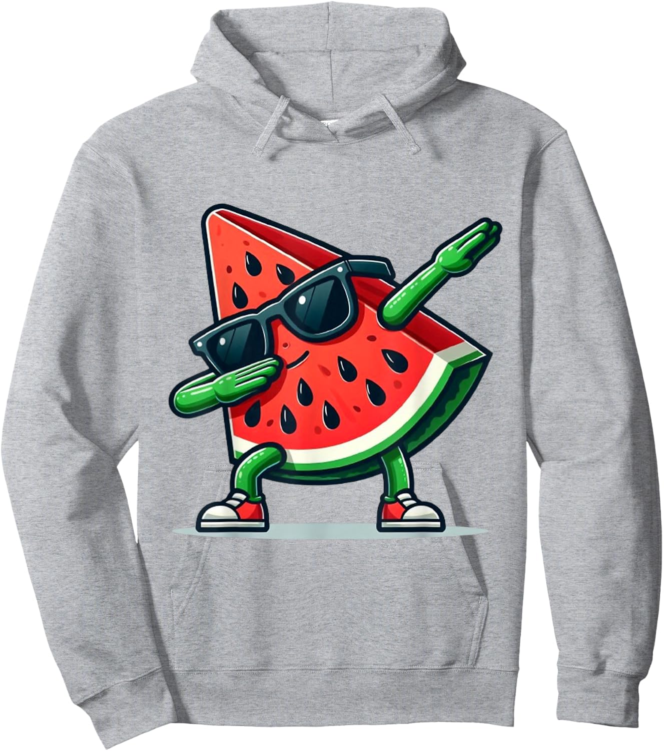 Funny Watermelon Sunglasses, white, S Hoodie - Hoodie | Ash