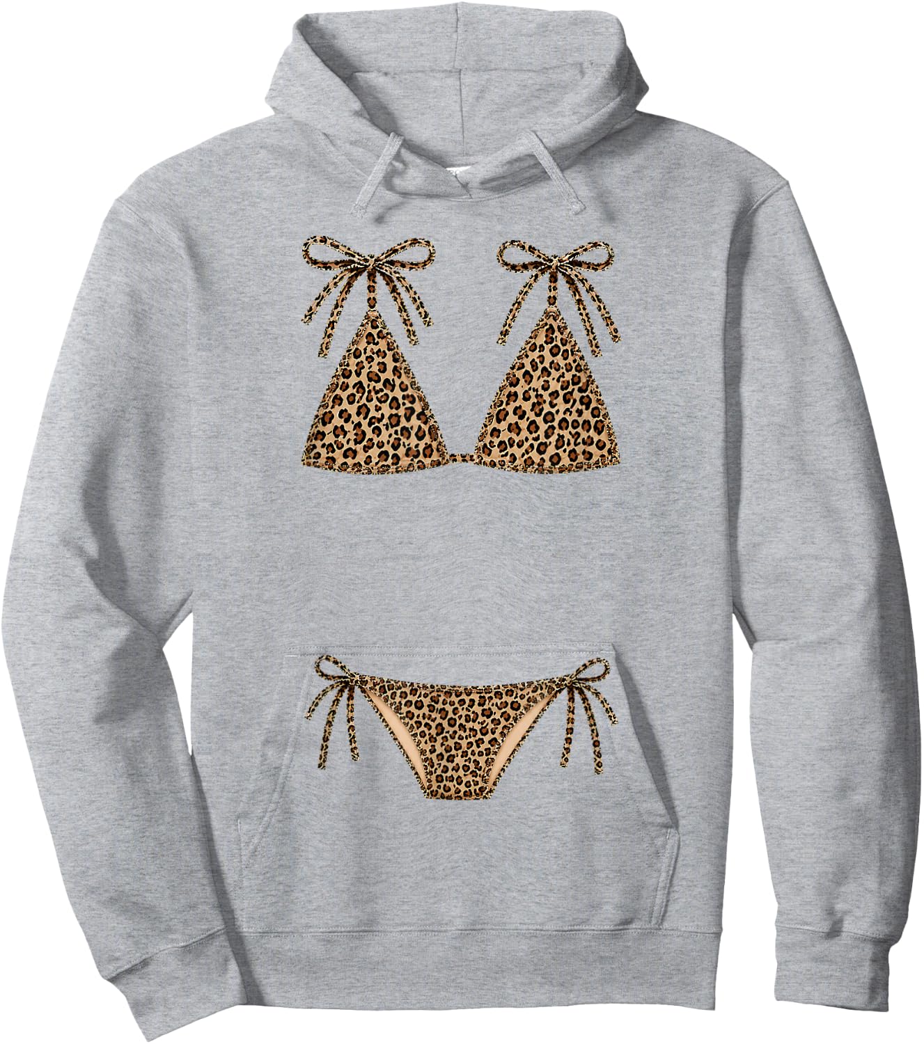 Leopard Bikini Hawaii Beach Girls Trip Summer Vacation Hoodie - Hoodie | Ash