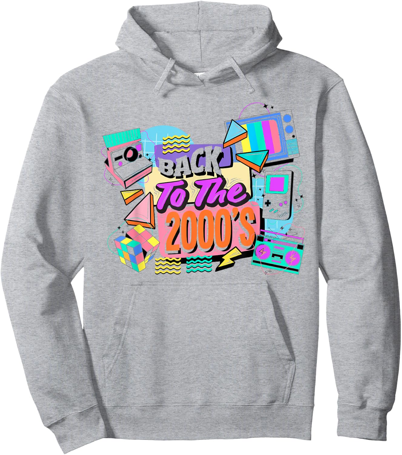 Back to the 2000s vintage two thousand retro 00s , white, S Hoodie - Hoodie | Ash