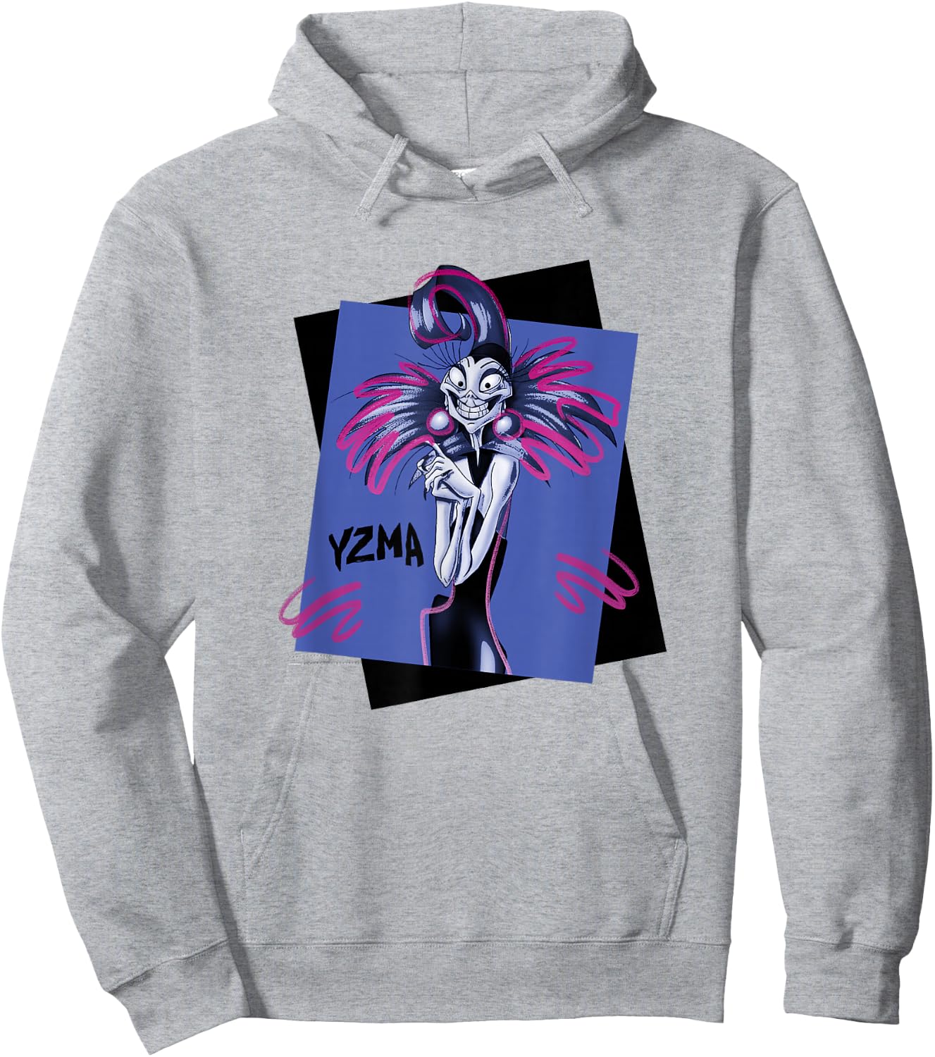 Disney The Emperor's New Groove Yzma Evil Smile Portrait Hoodie - Hoodie | Ash