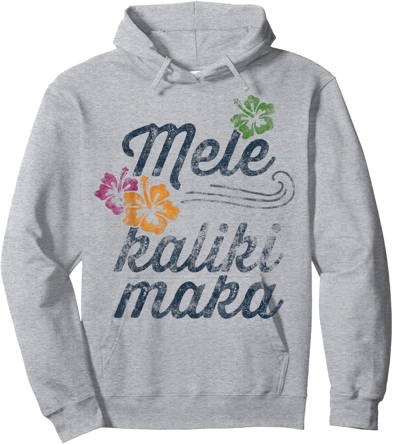 Mele Kalikimaka Christmas Hawaiian Ocean Family Hoodie - Hoodie | Ash