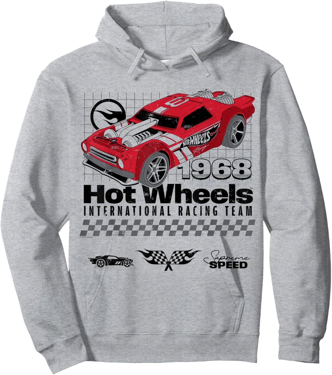 Hot Wheels – International Racing Team Supreme Speed 1968 Hoodie - Hoodie | Ash