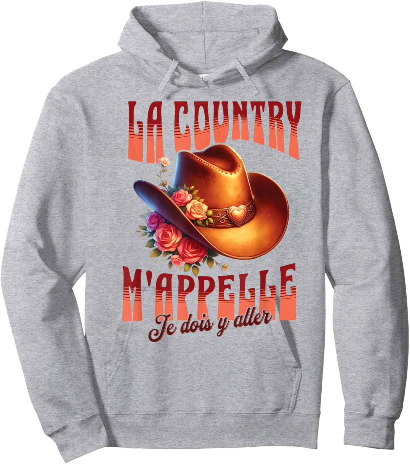 Country Dance Calls Me Flower Hat American Spirit , white, S Hoodie - Hoodie | Ash