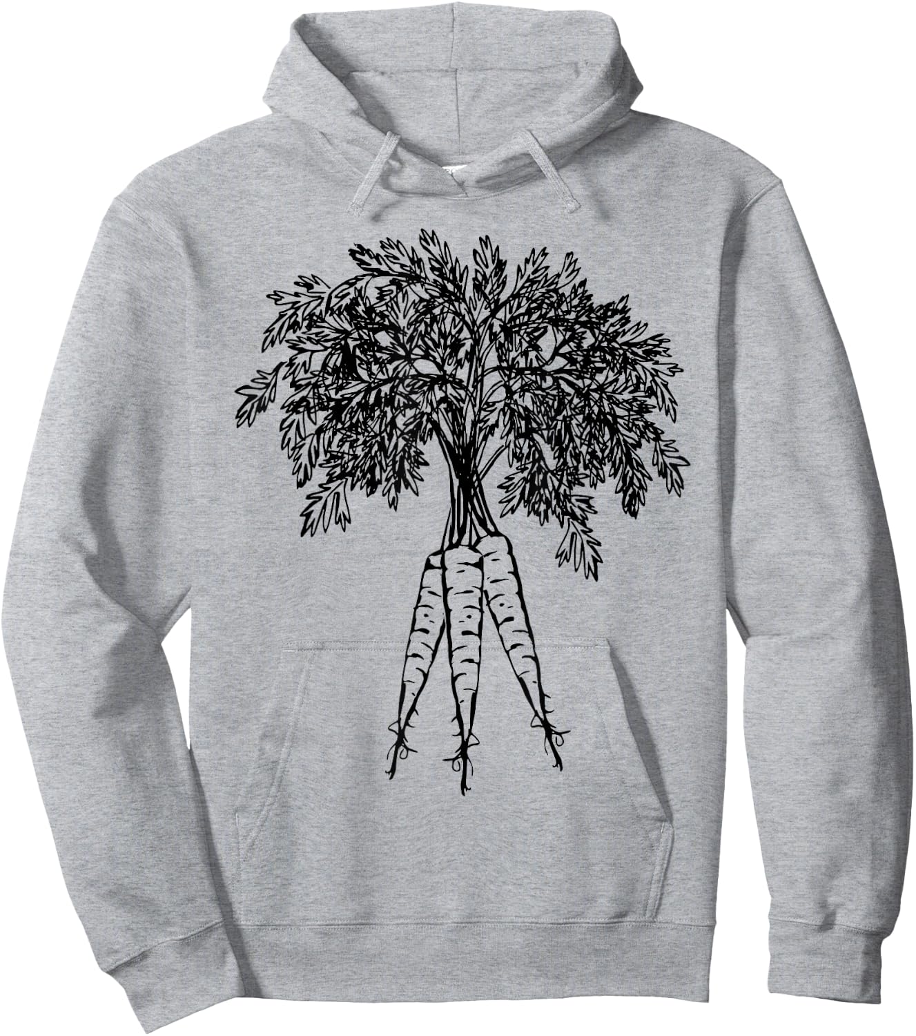 Carrots Vegetables Graphic Hoodie - Hoodie | Ash